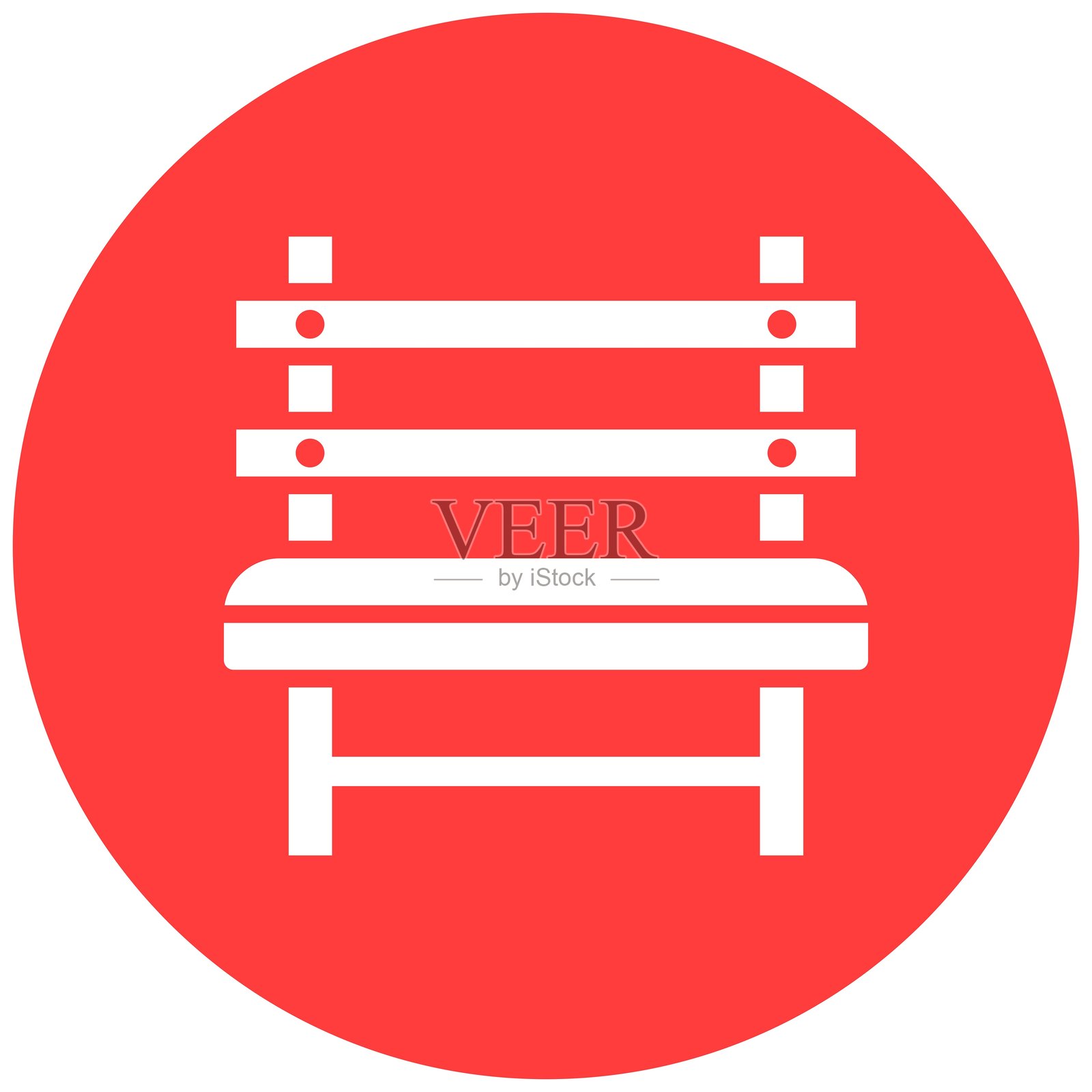 长椅矢量图标设计插图插画图片素材