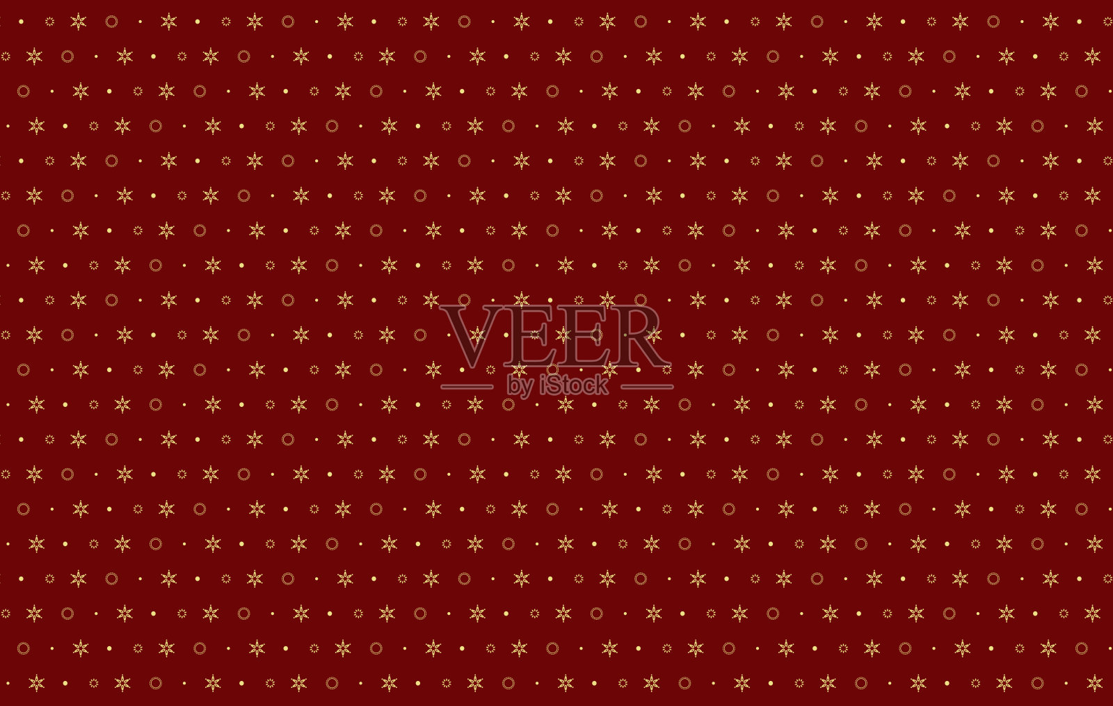 圣诞包装纸无缝插图。节日无缝矢量图案，包含圣诞元素和雪花背景。手绘风格。适用于纺织品、墙纸、面料印刷或包装纸的简单设计。插画图片素材