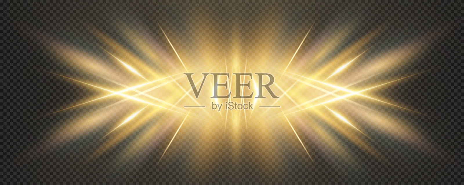 节日灯光效果，快乐的圣诞灯光。适用于横幅、海报、名片或广告的背景。运动效果，快速的线条。插画图片素材