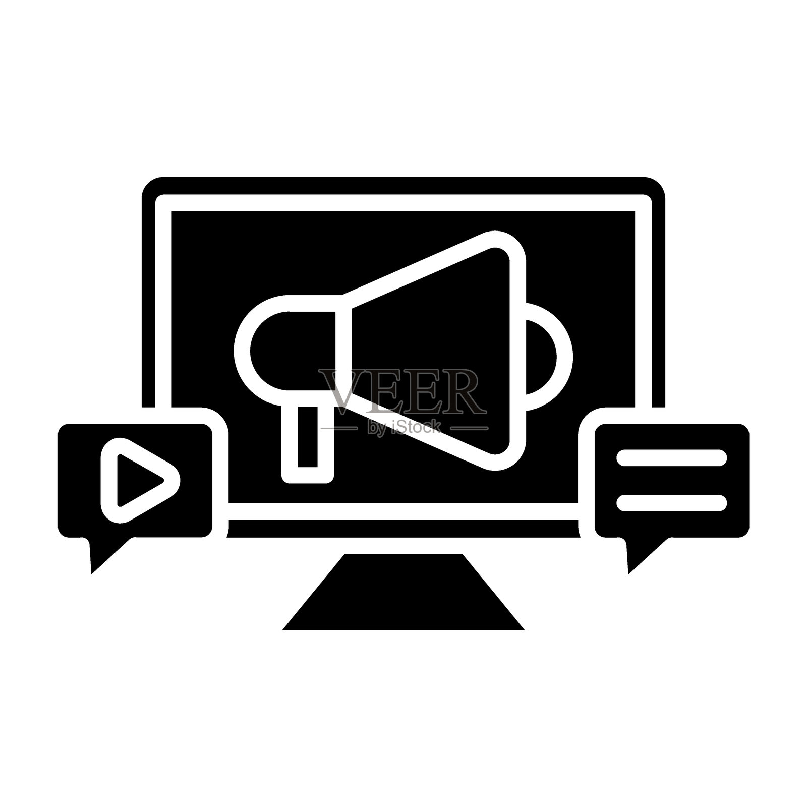 社交广告图标风格插画图片素材