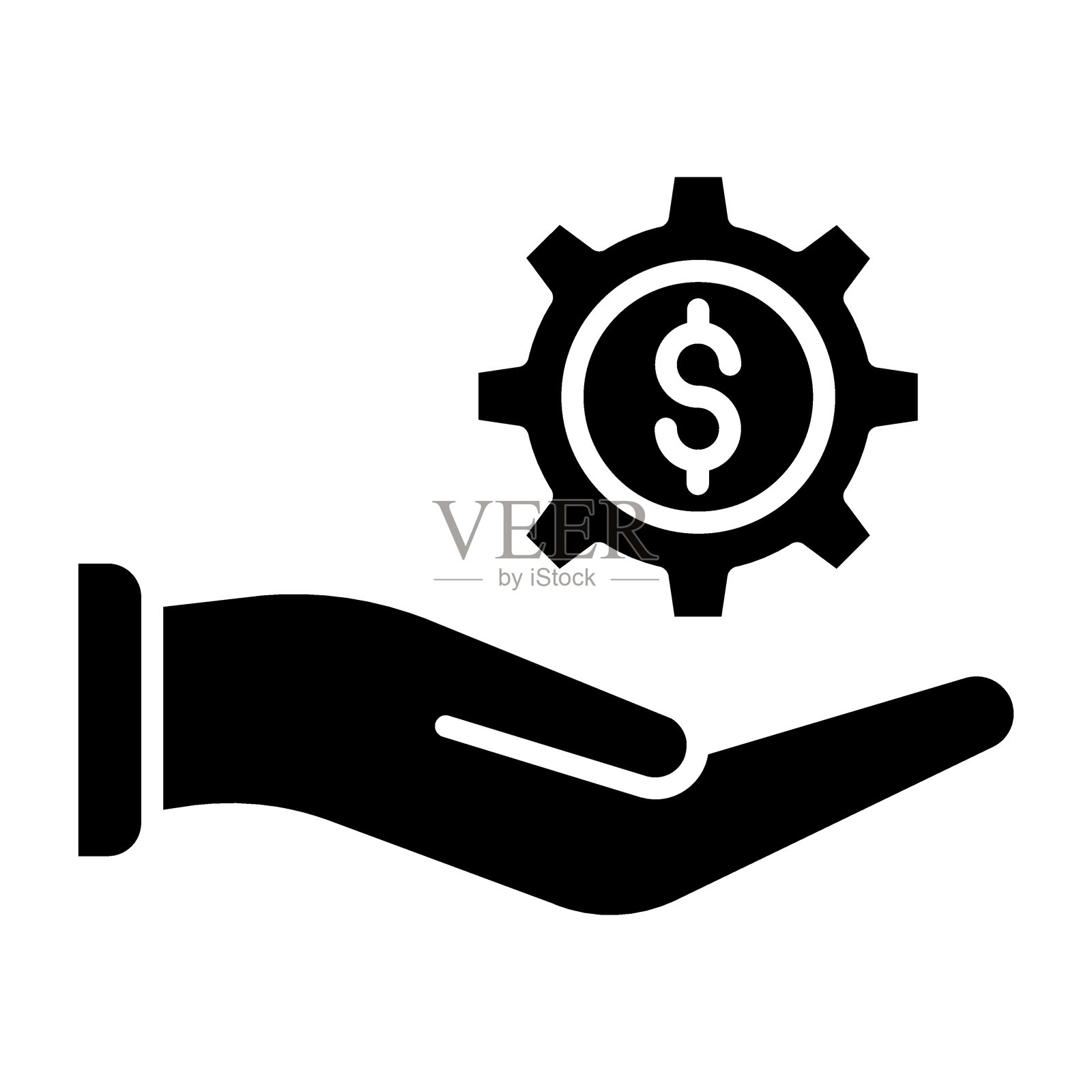 收入设置图标风格插画图片素材