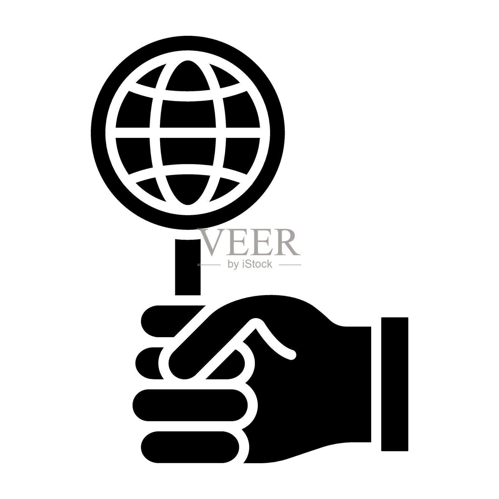 全球图标风格插画图片素材