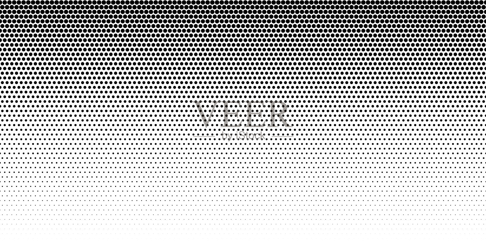 圆点图案无缝背景。圆形波尔卡点图案矢量模板。带渐变效果的抽象未来感点状网格。几何简约数字设计。插画图片素材