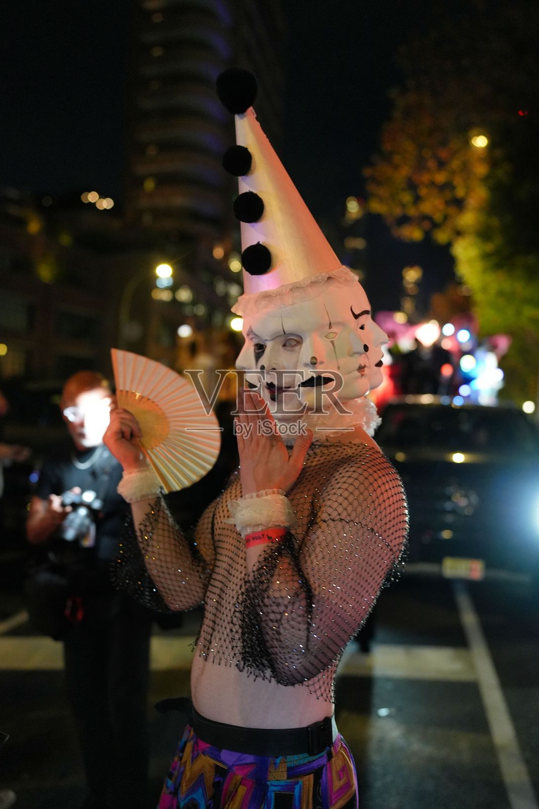 纽约西村第51届万圣节游行庆祝万圣节与各种服装照片摄影图片