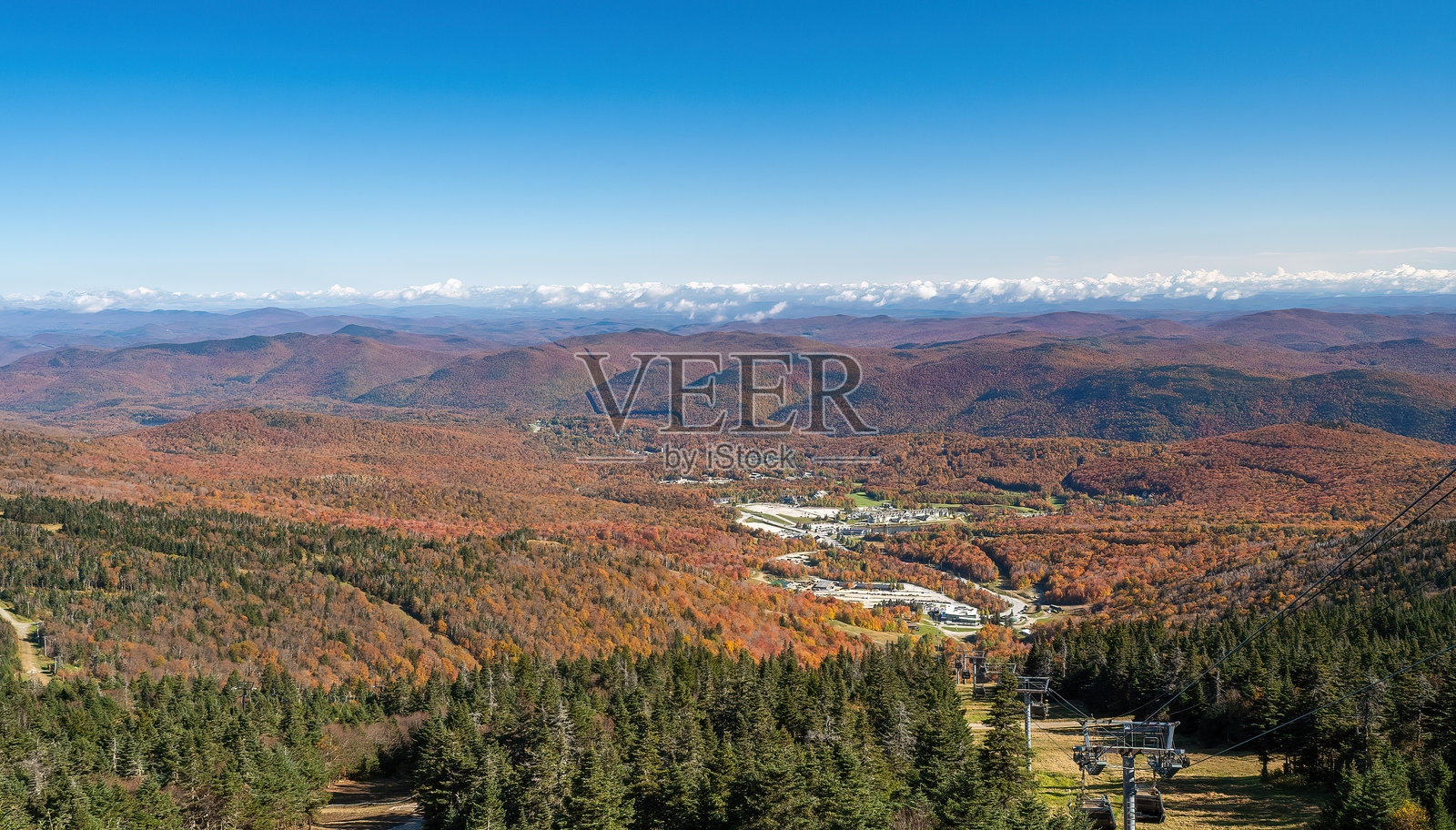 佛蒙特州基林顿山的景观照片摄影图片