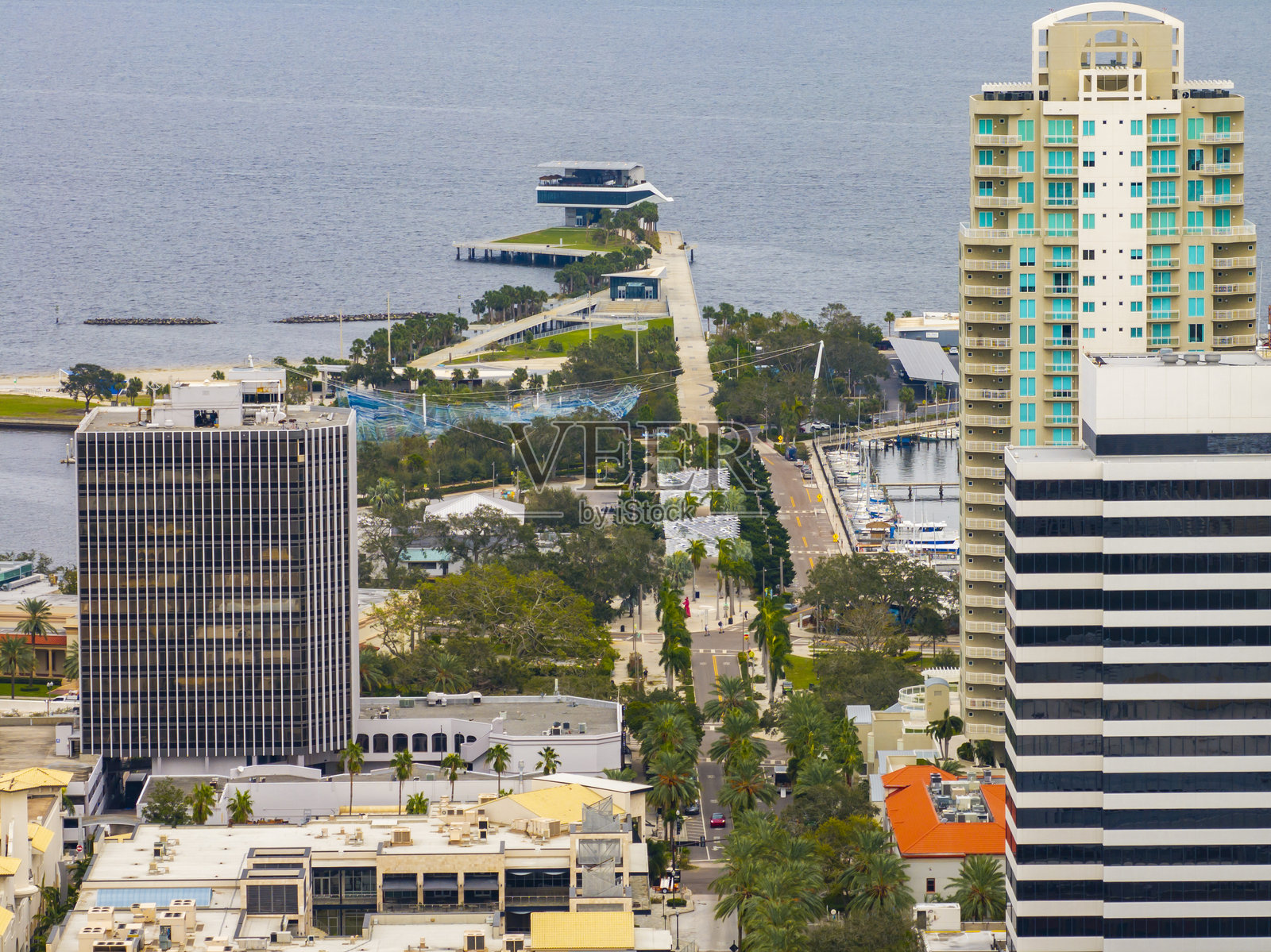 圣彼得堡码头2024年航拍库存照片照片摄影图片