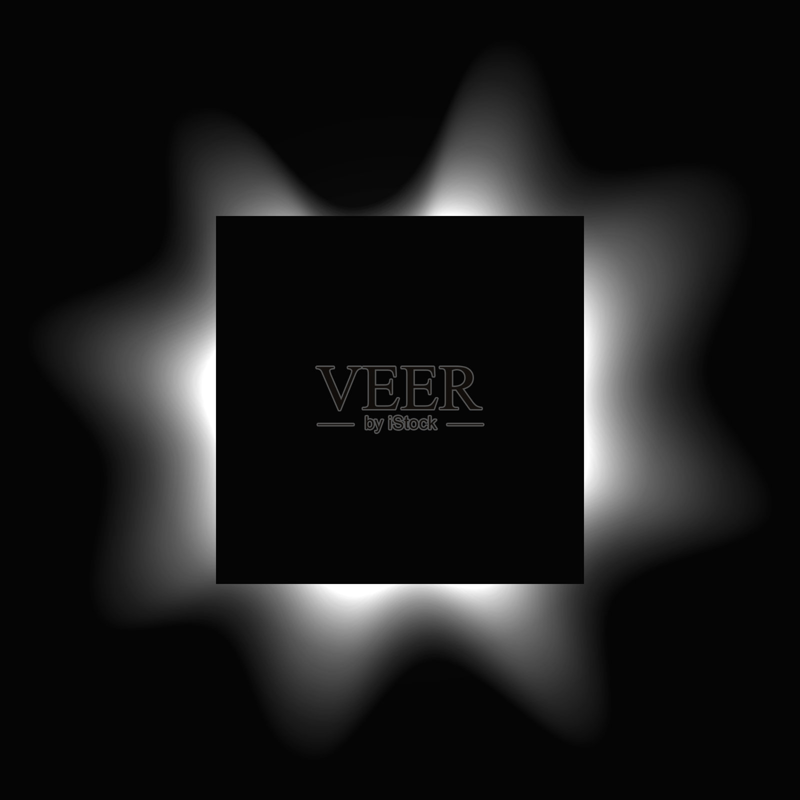 方形照明灯框插画图片素材