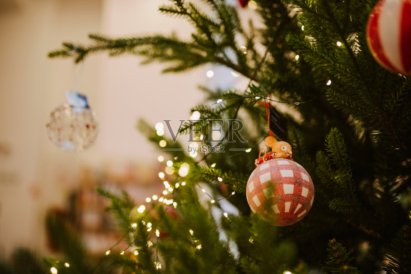 圣诞树的细节照片摄影图片