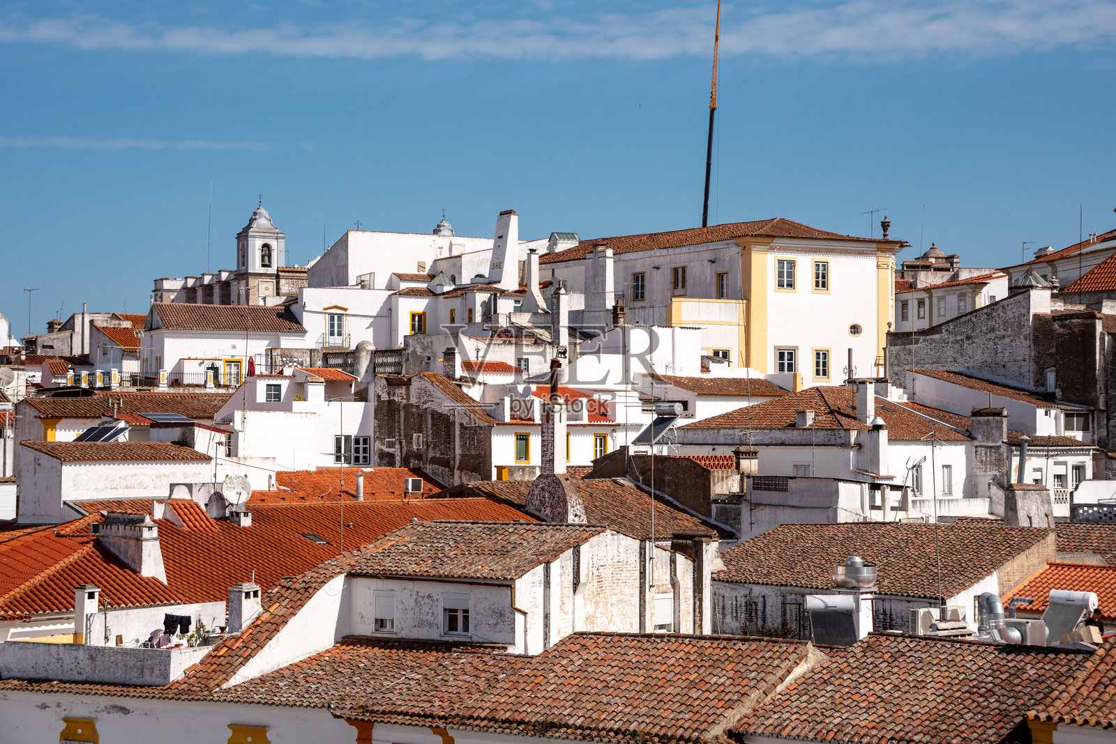 葡萄牙埃武拉的中世纪市中心照片摄影图片