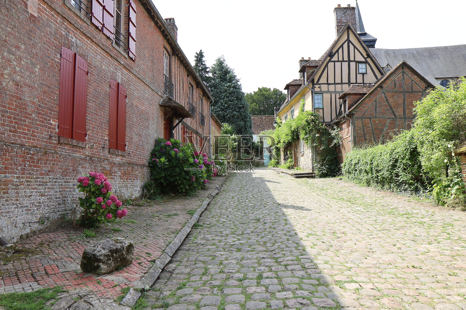 杰尔贝罗伊 - 石板街道照片摄影图片