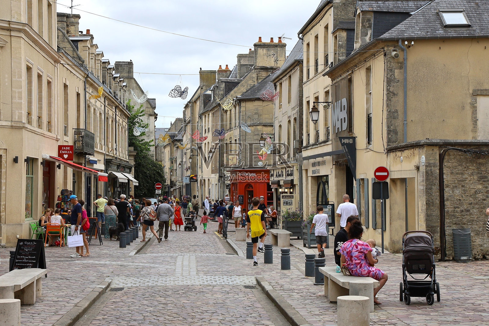 巴约 - 石头街照片摄影图片