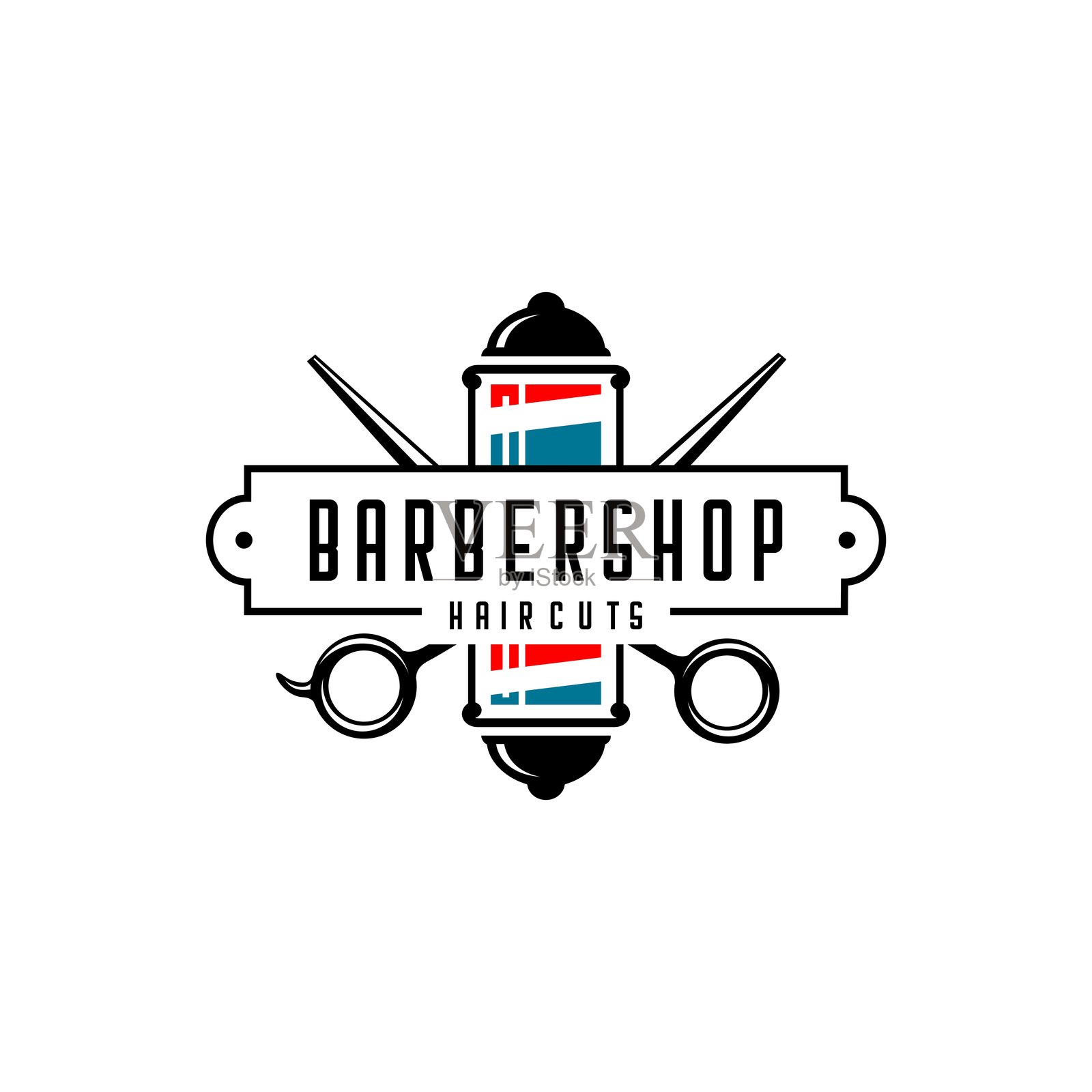 理发店插画图片素材