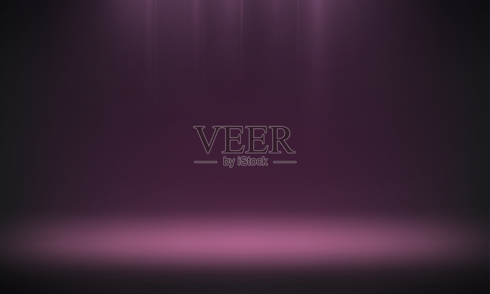 空白的黑色、紫色和粉色工作室背景。适合在网站上销售产品的空间。矢量插图。插画图片素材