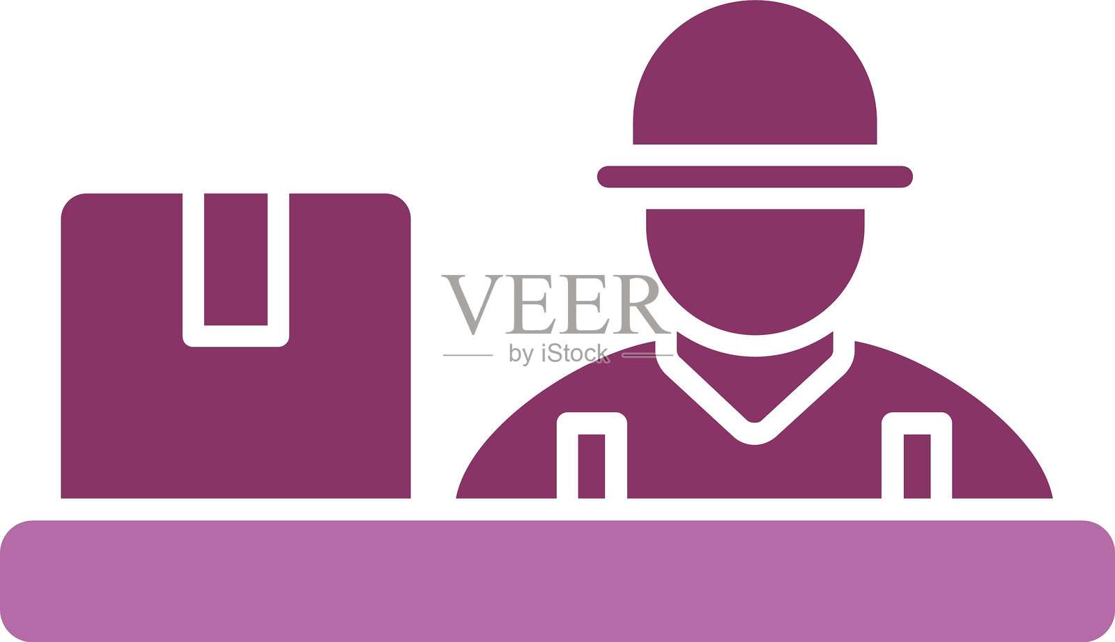 组装字形双色图标插画图片素材