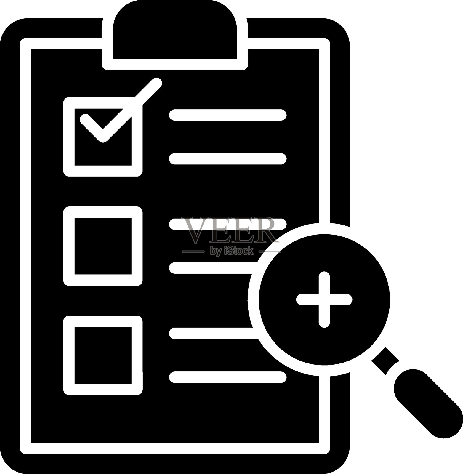 诊断图标风格插画图片素材