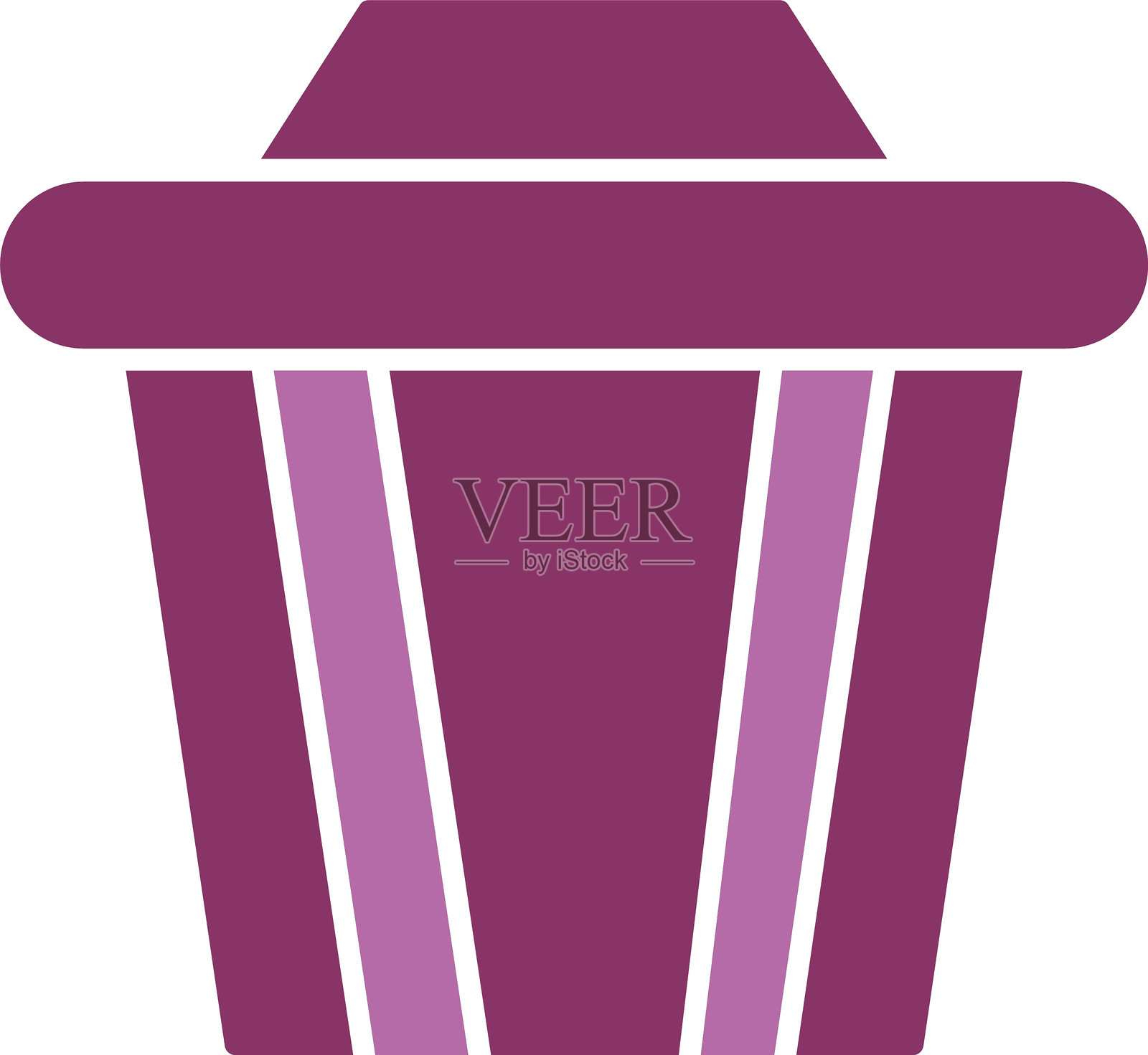 回收站图标（双色）插画图片素材