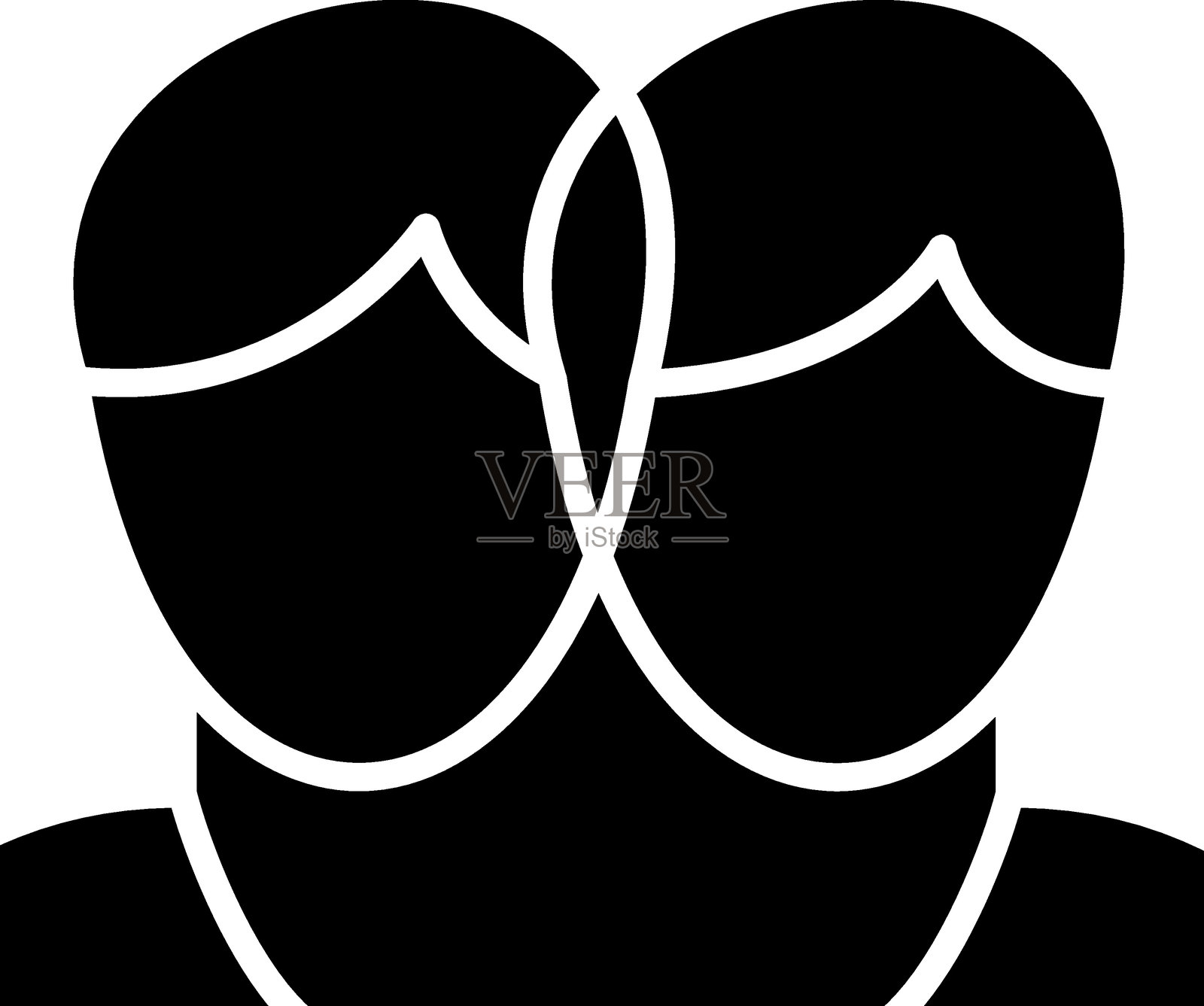 双相情感障碍图标风格插画图片素材