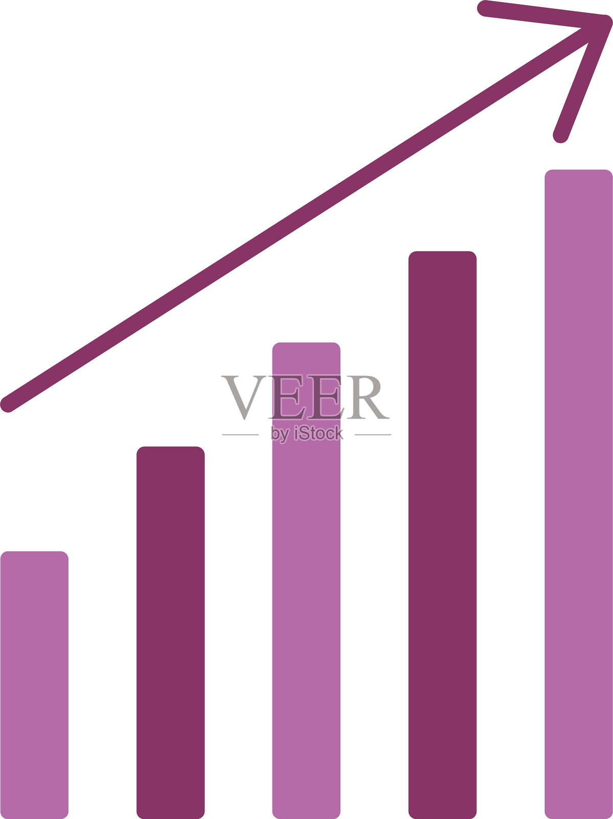 趋势图标双色图标插画图片素材