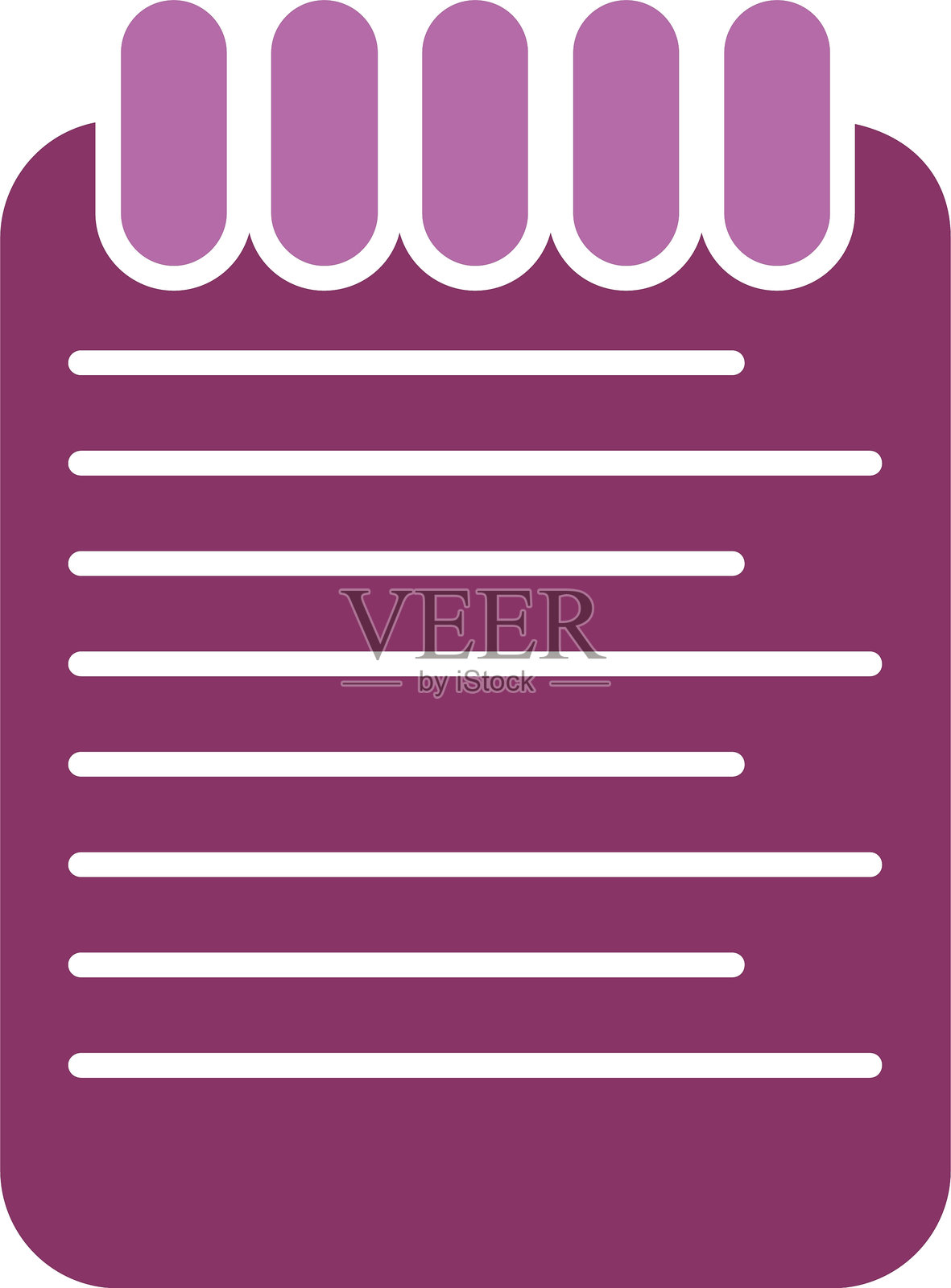 双色图标列表插画图片素材