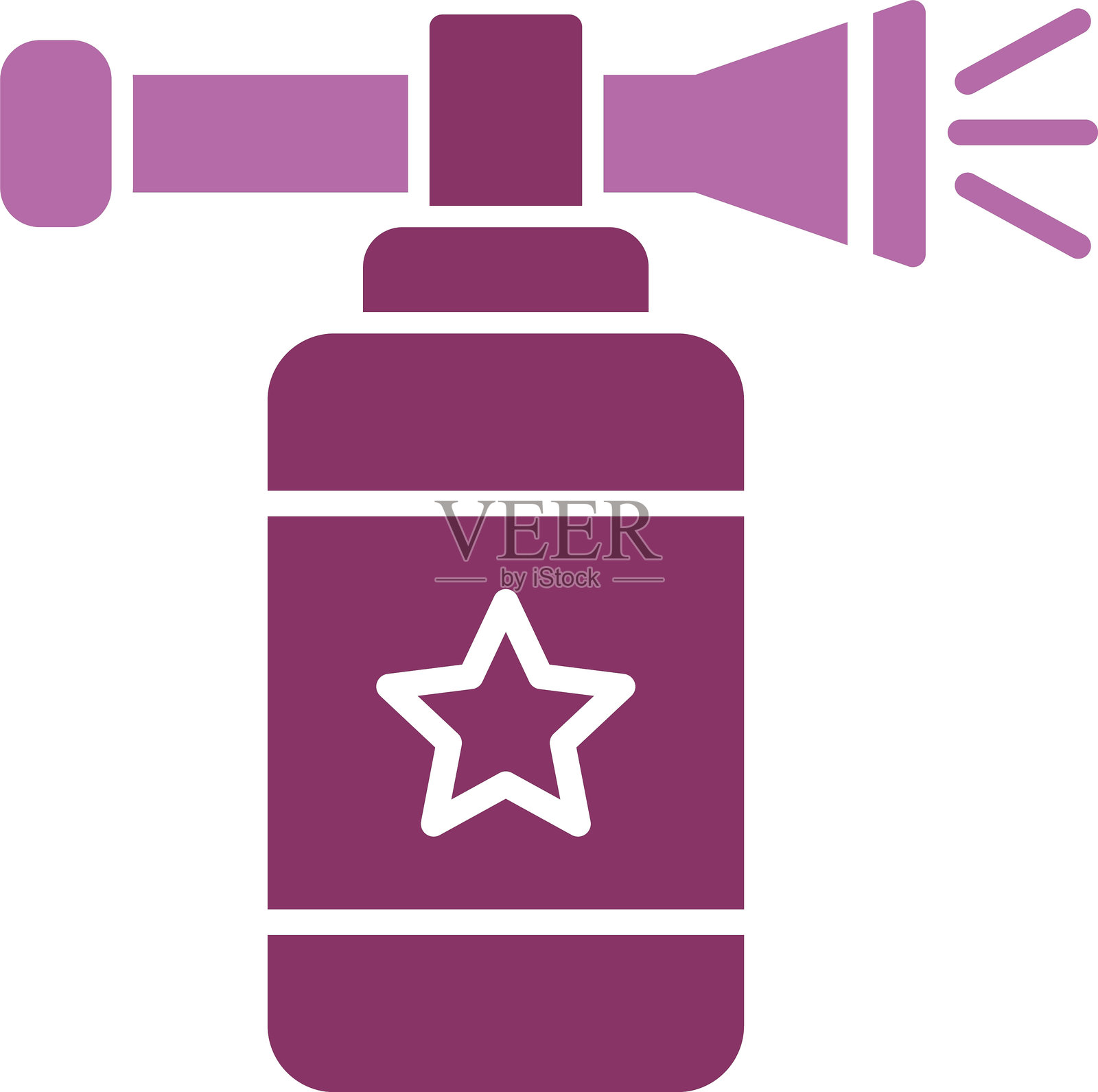 空气喇叭图标双色设计插画图片素材