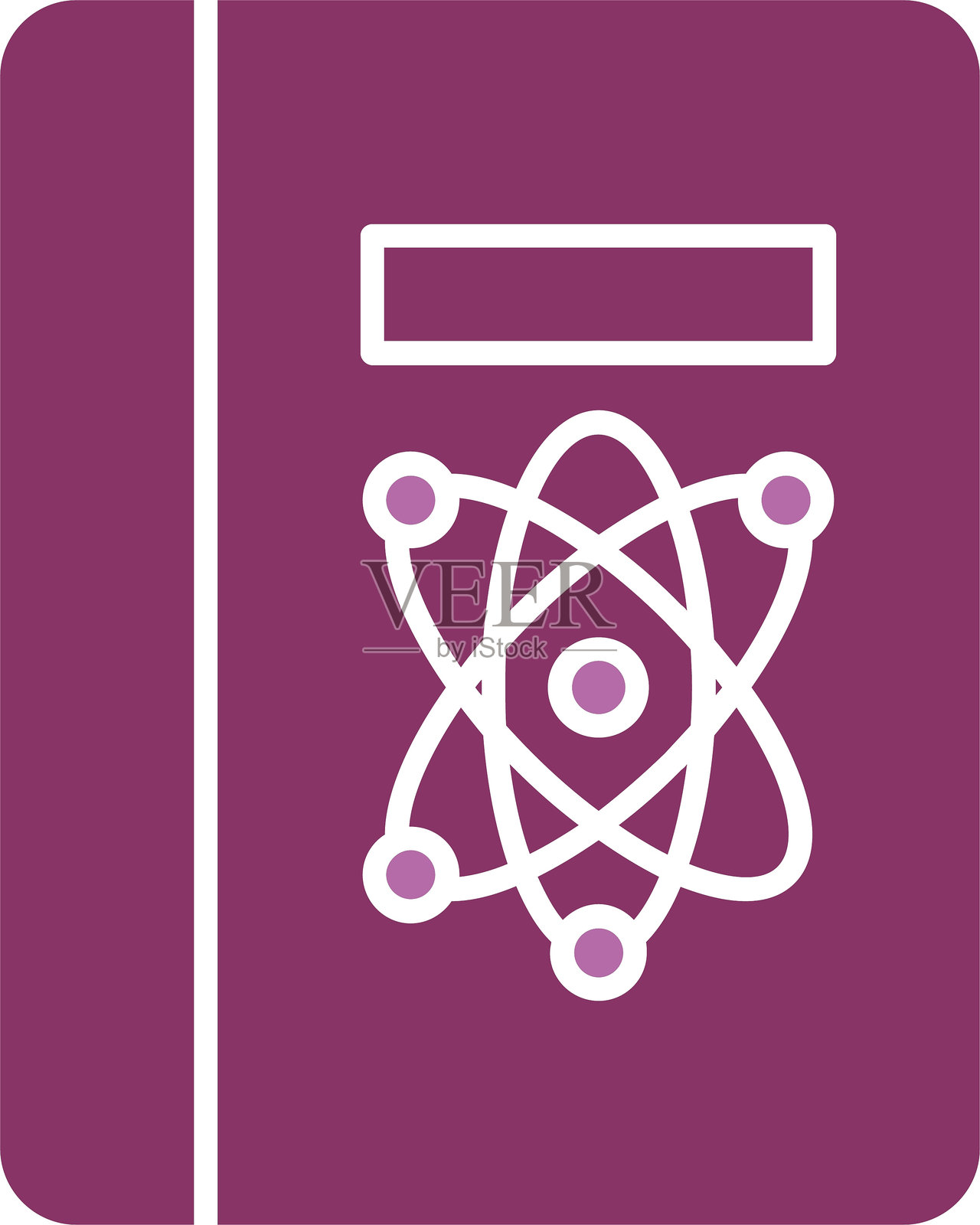 科学书籍图标（双色）插画图片素材