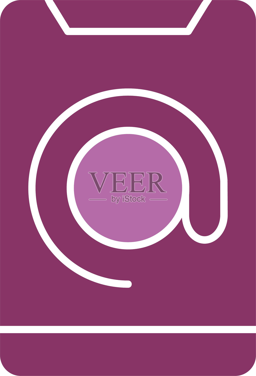 双色阿罗巴符号图标插画图片素材