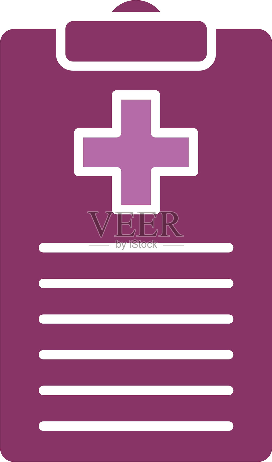 医疗图表图标（双色）插画图片素材