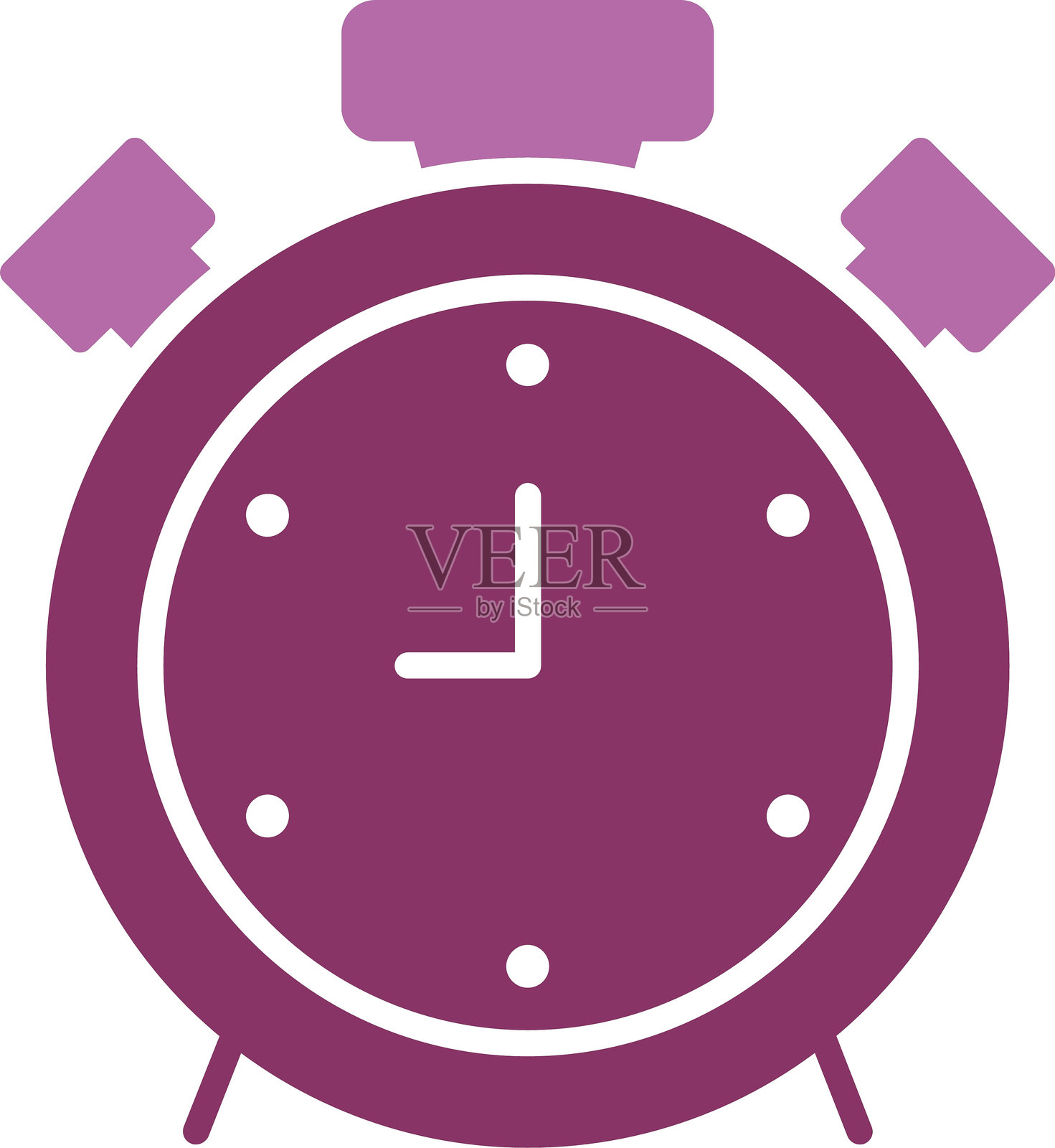 警报图标双色设计插画图片素材