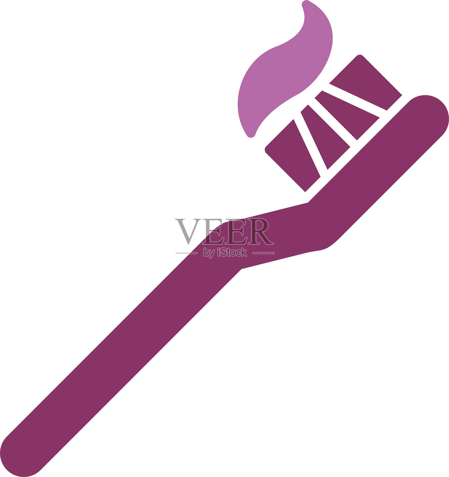 牙刷图标（双色）插画图片素材