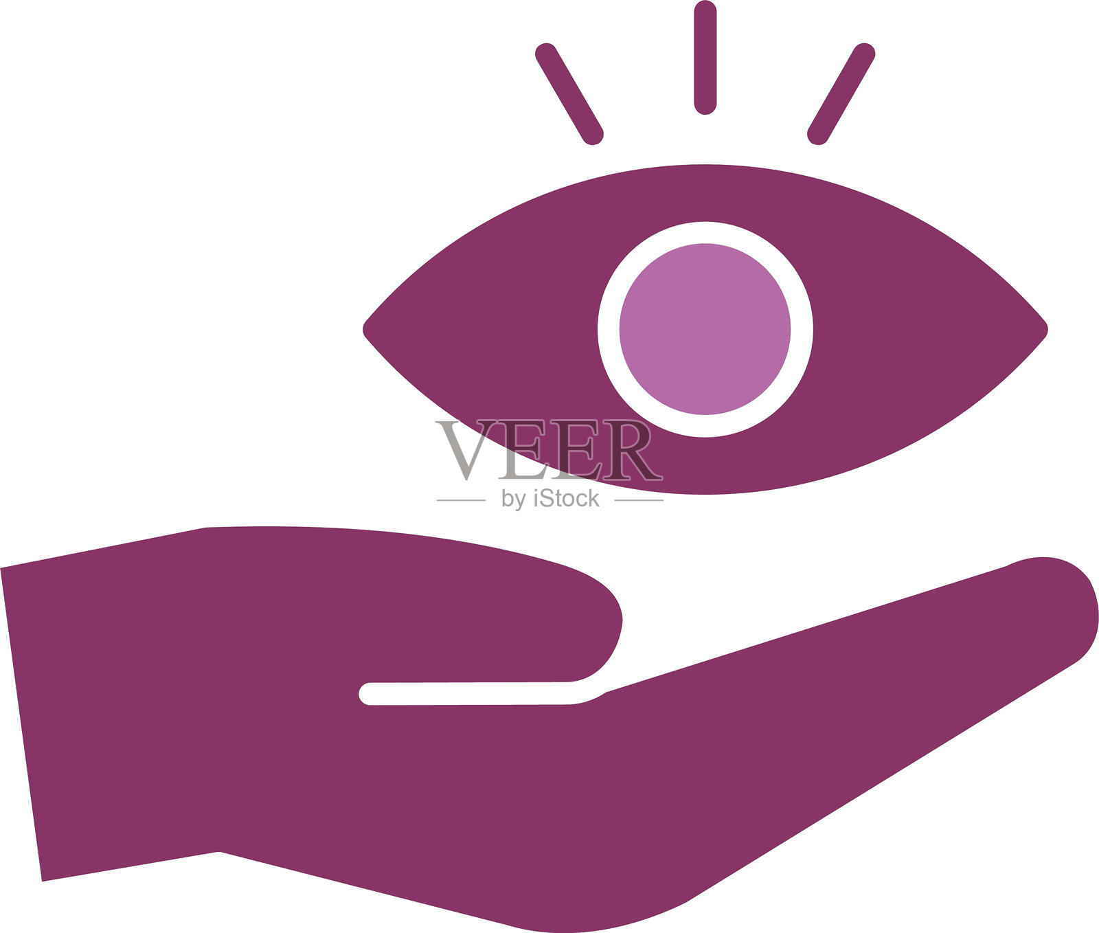 眼部护理图标（双色）插画图片素材