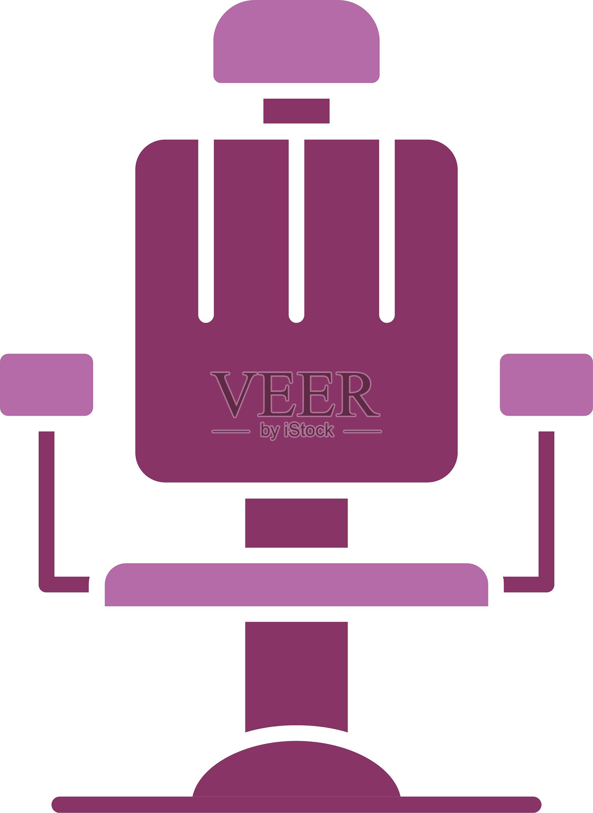 理发椅图标双色设计照片摄影图片