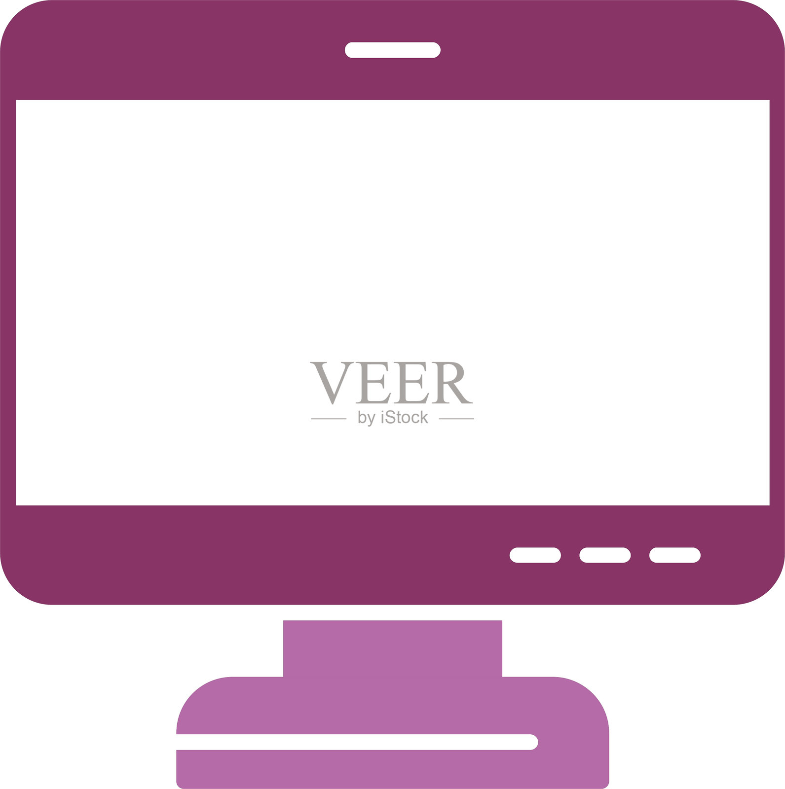 屏幕图标双色图形插画图片素材