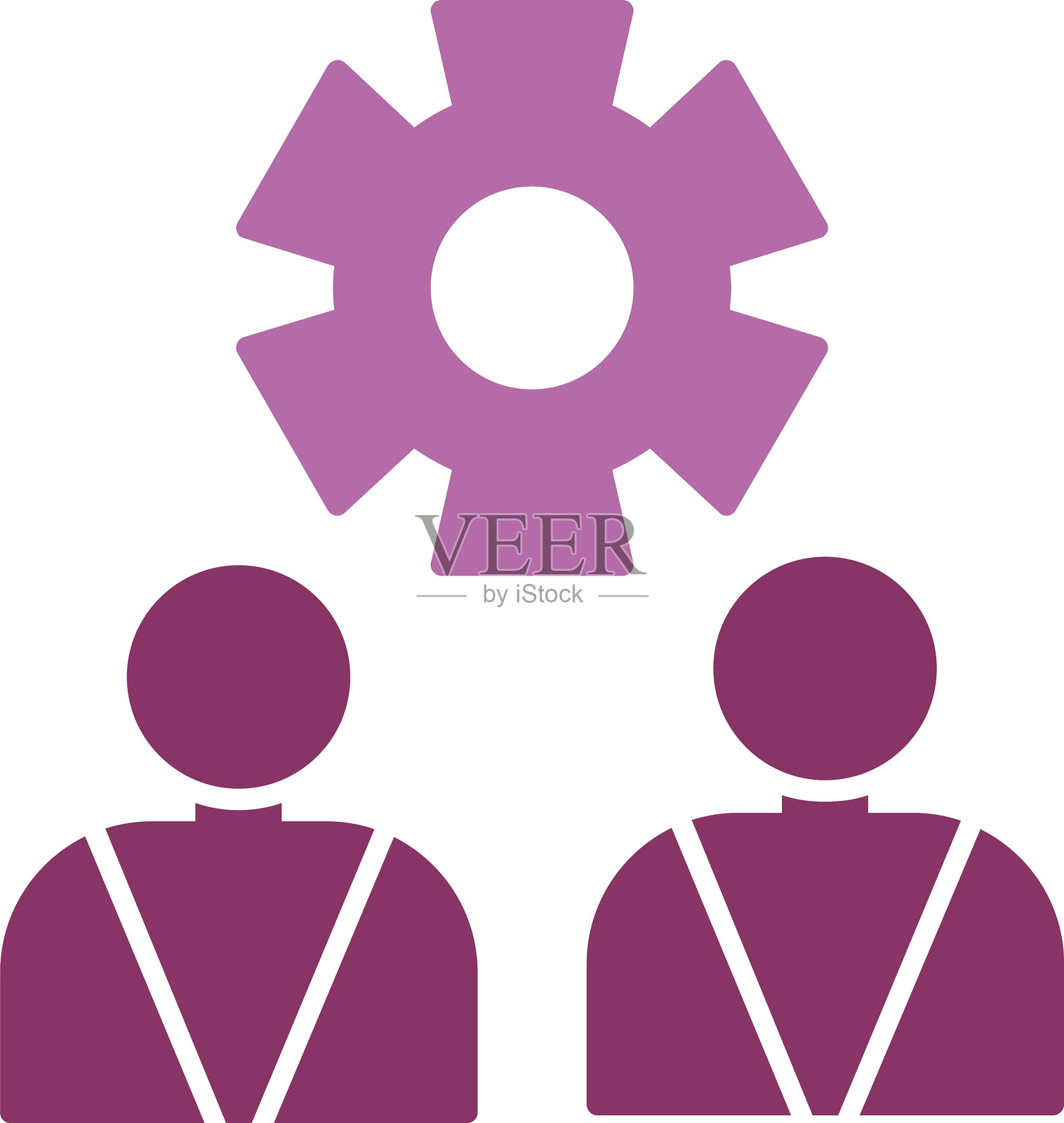 管理图标双色图标插画图片素材