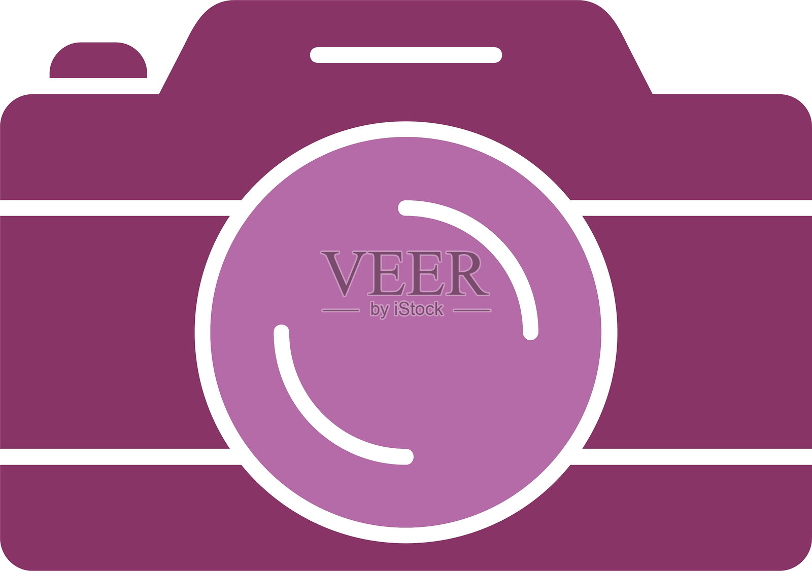 相机图标双色设计插画图片素材