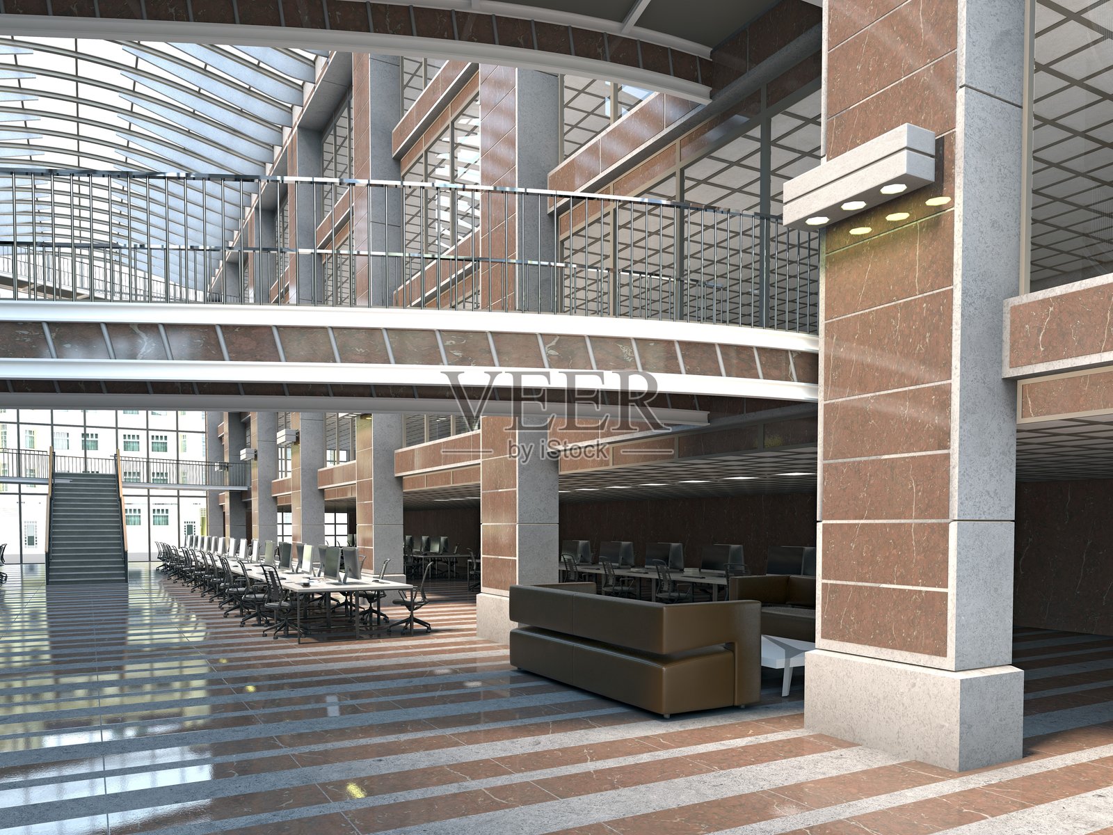 现代开放式办公室空间照片摄影图片