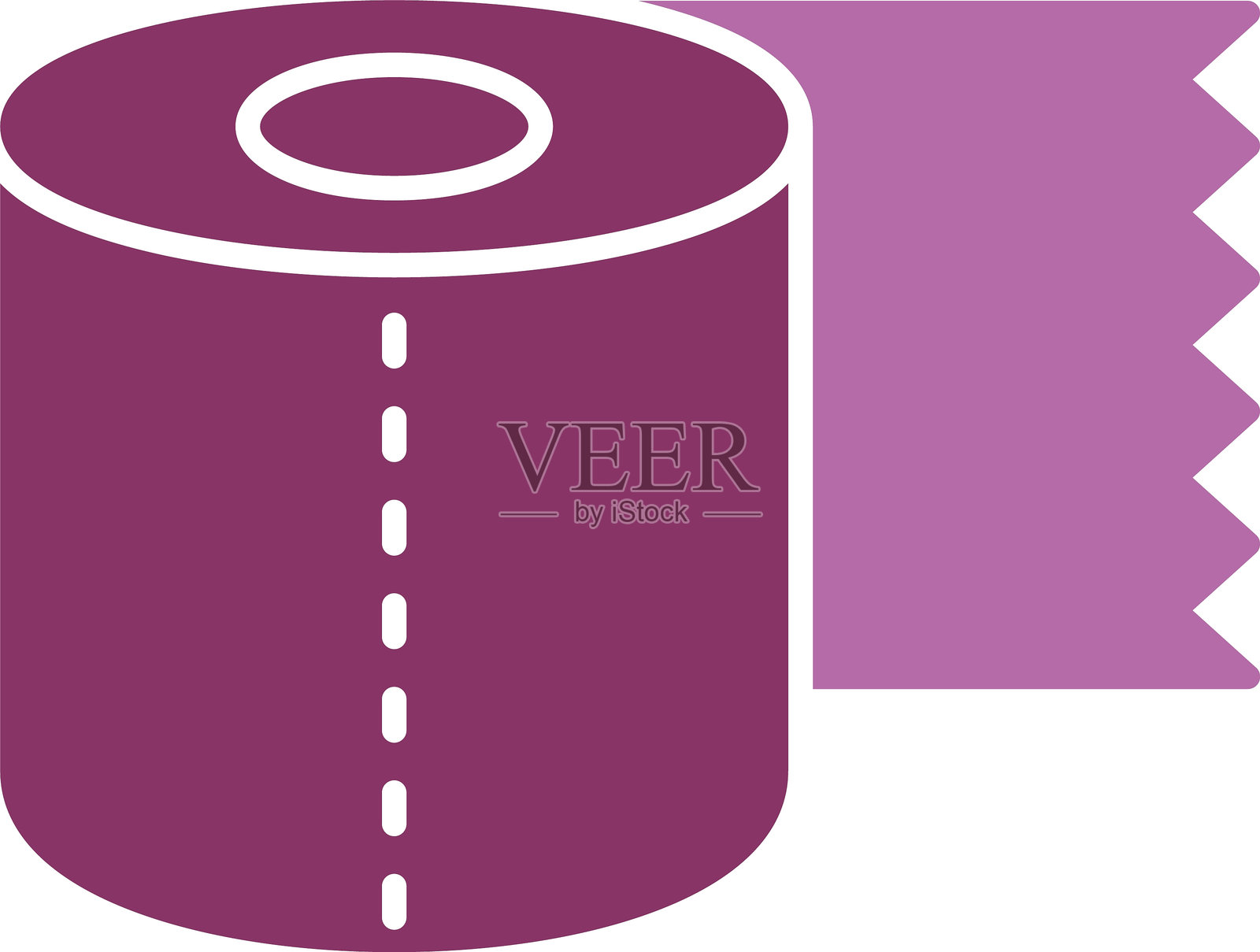 卫生纸图标（双色）插画图片素材