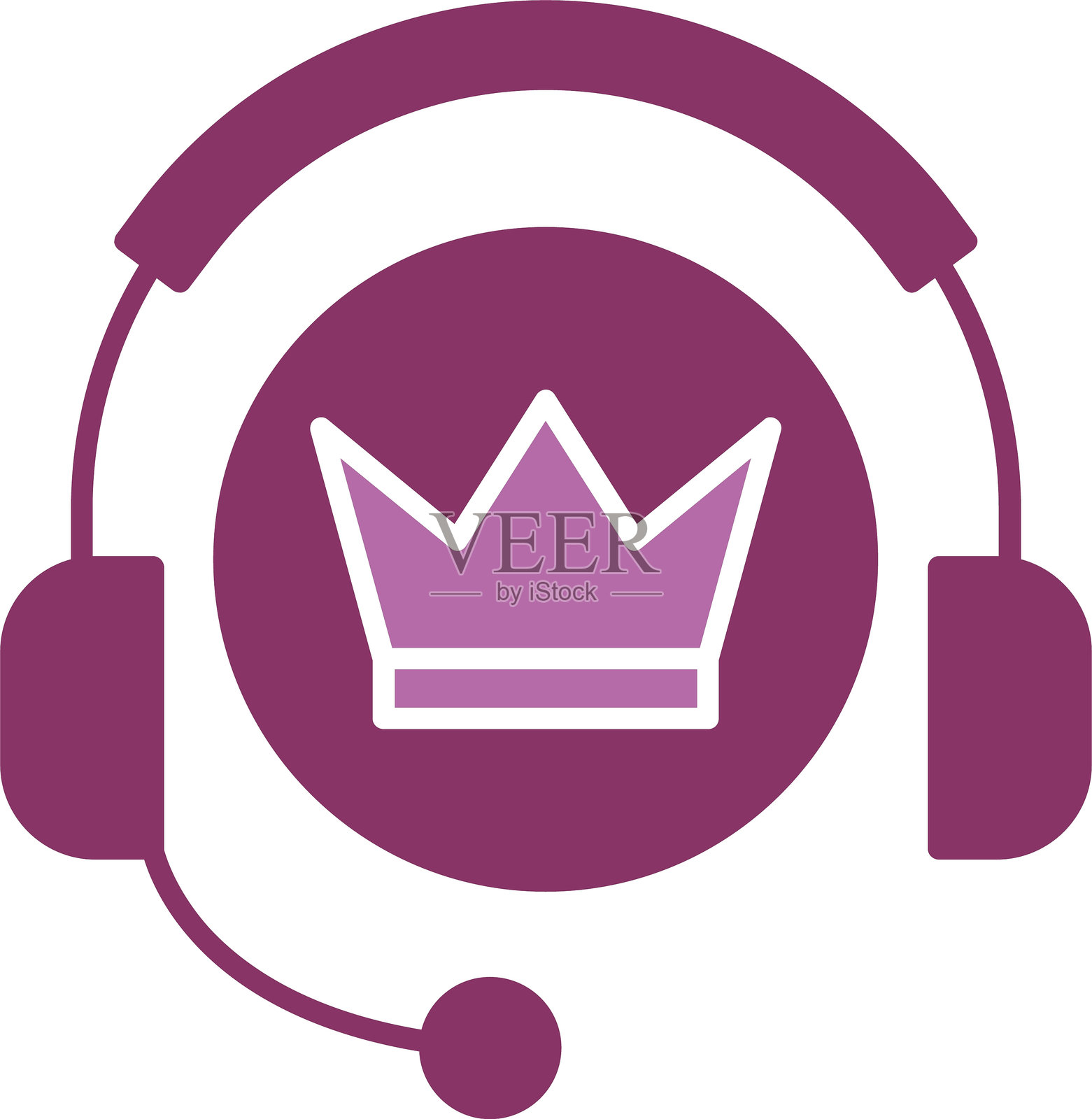 高级支持图标双色设计插画图片素材