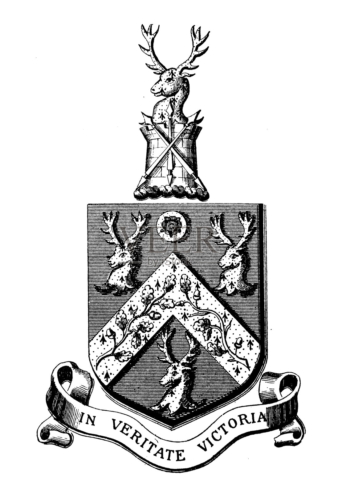 威廉·法雷尔·埃克罗伊德的纹章徽章照片摄影图片