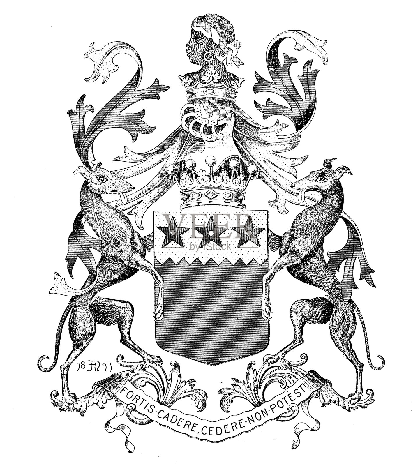 纹章徽章：庞森比·威廉·摩尔照片摄影图片