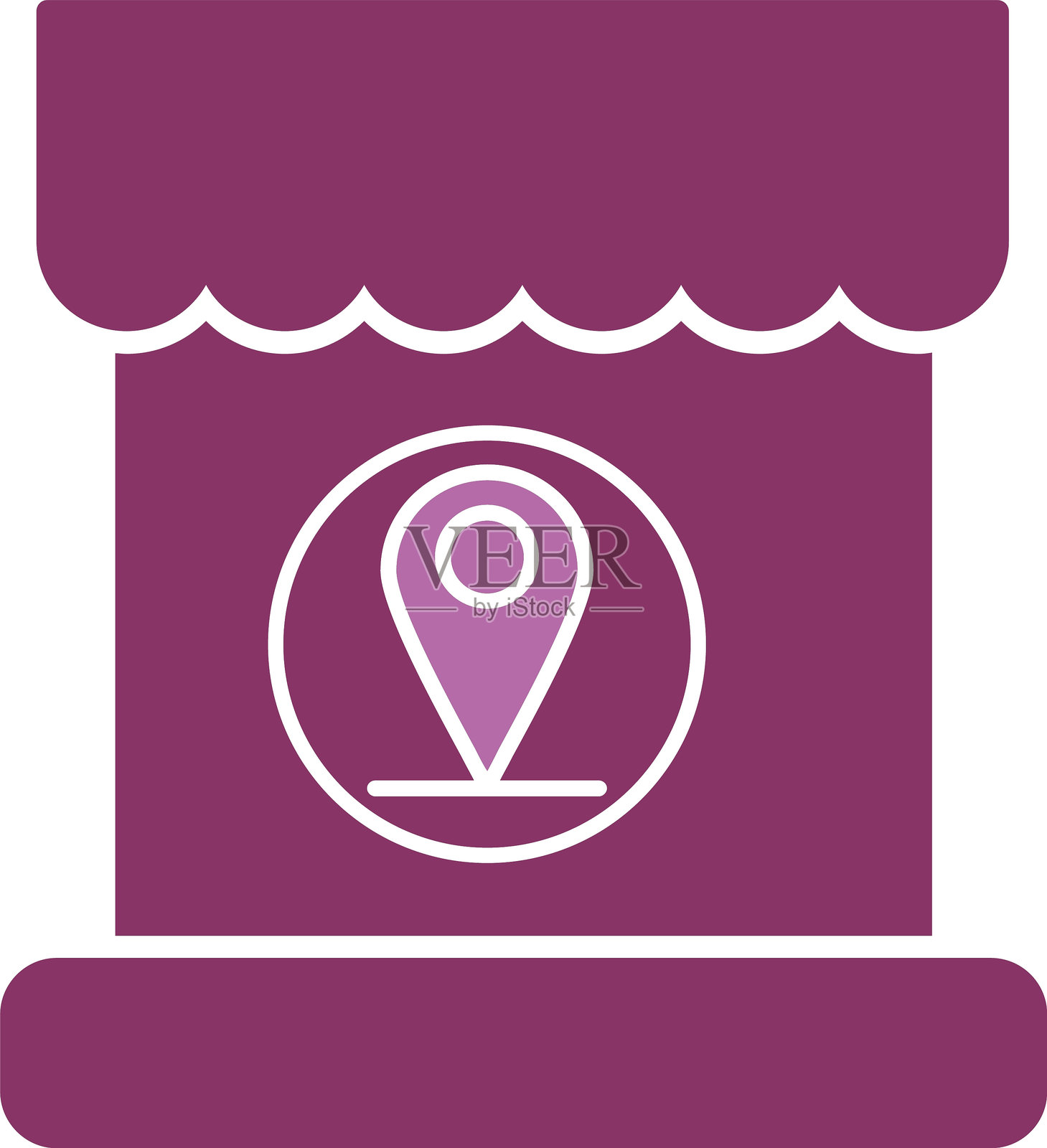 地址图标（双色）插画图片素材