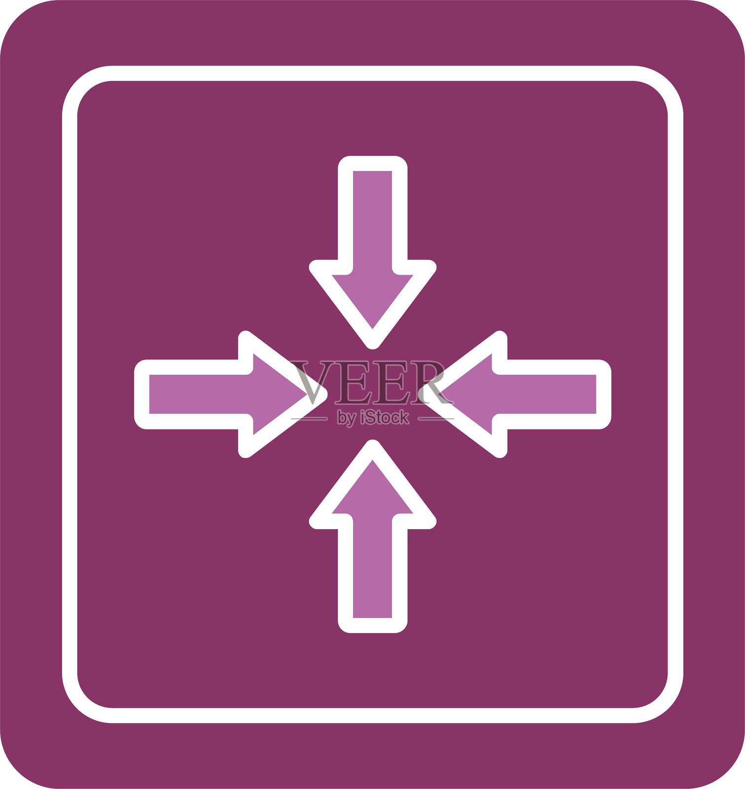 退出全屏图标（双色）插画图片素材