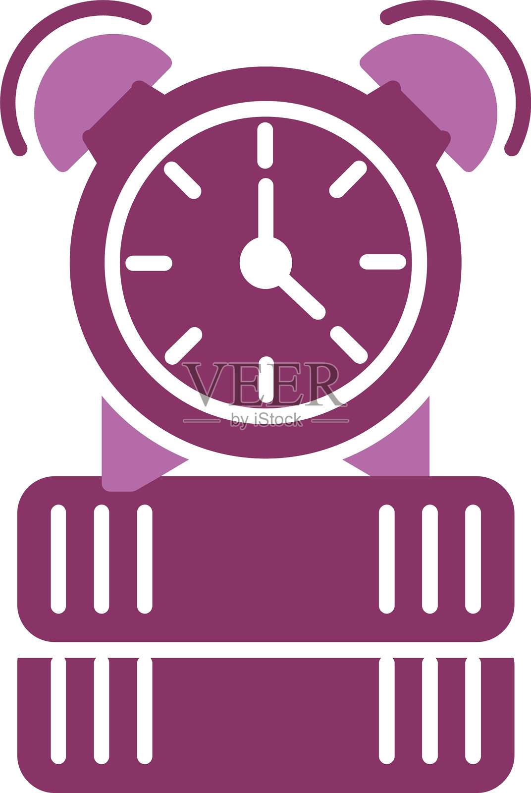 警报图标（双色）插画图片素材