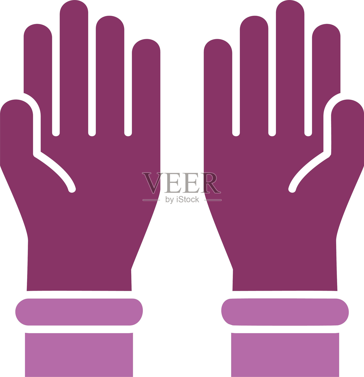 保护手套插画图片素材