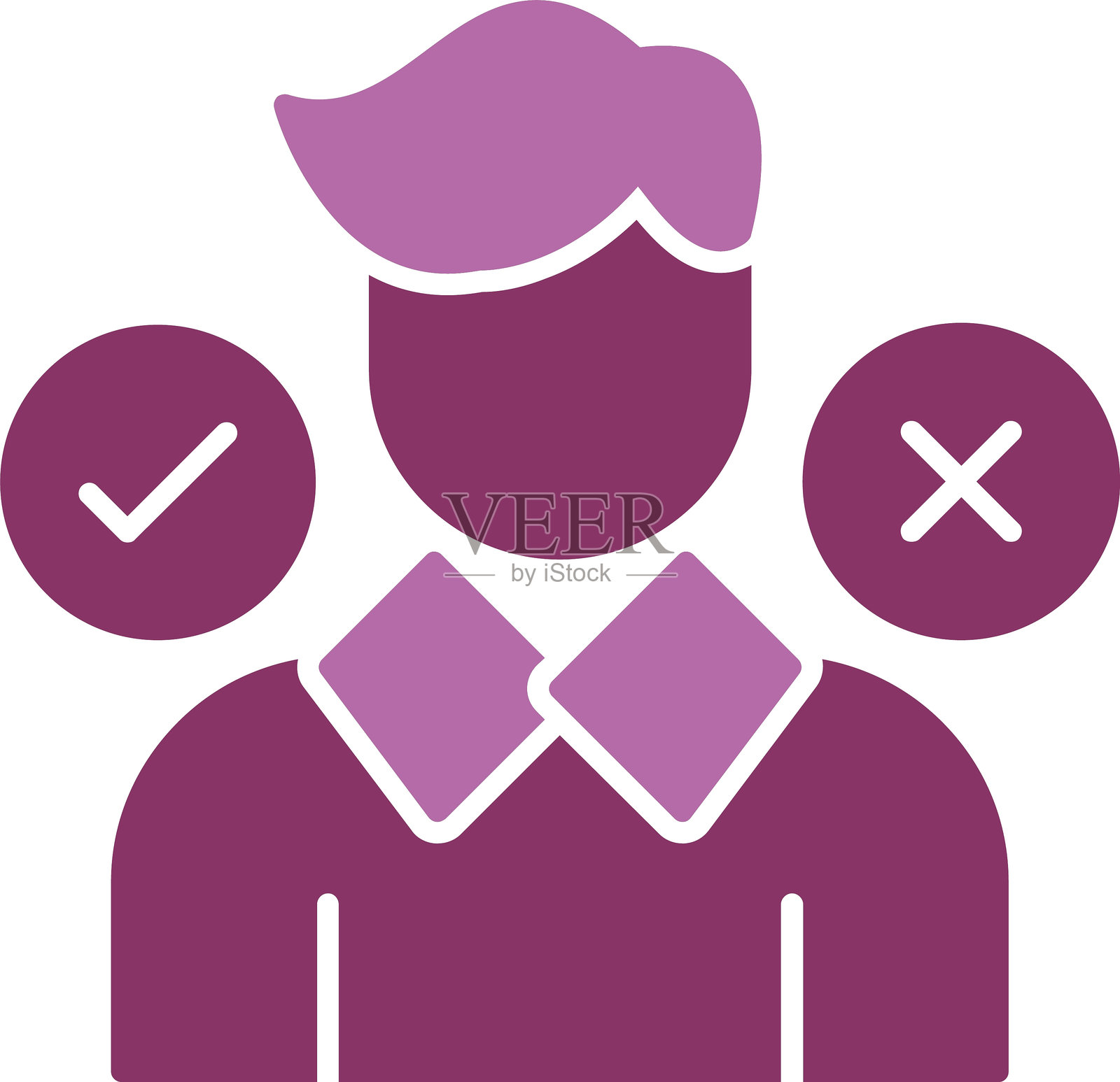 决策图标双色图标插画图片素材