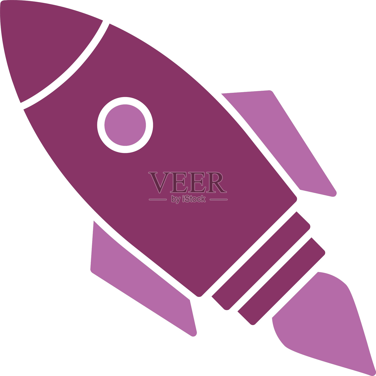 发射图标双色图形插画图片素材