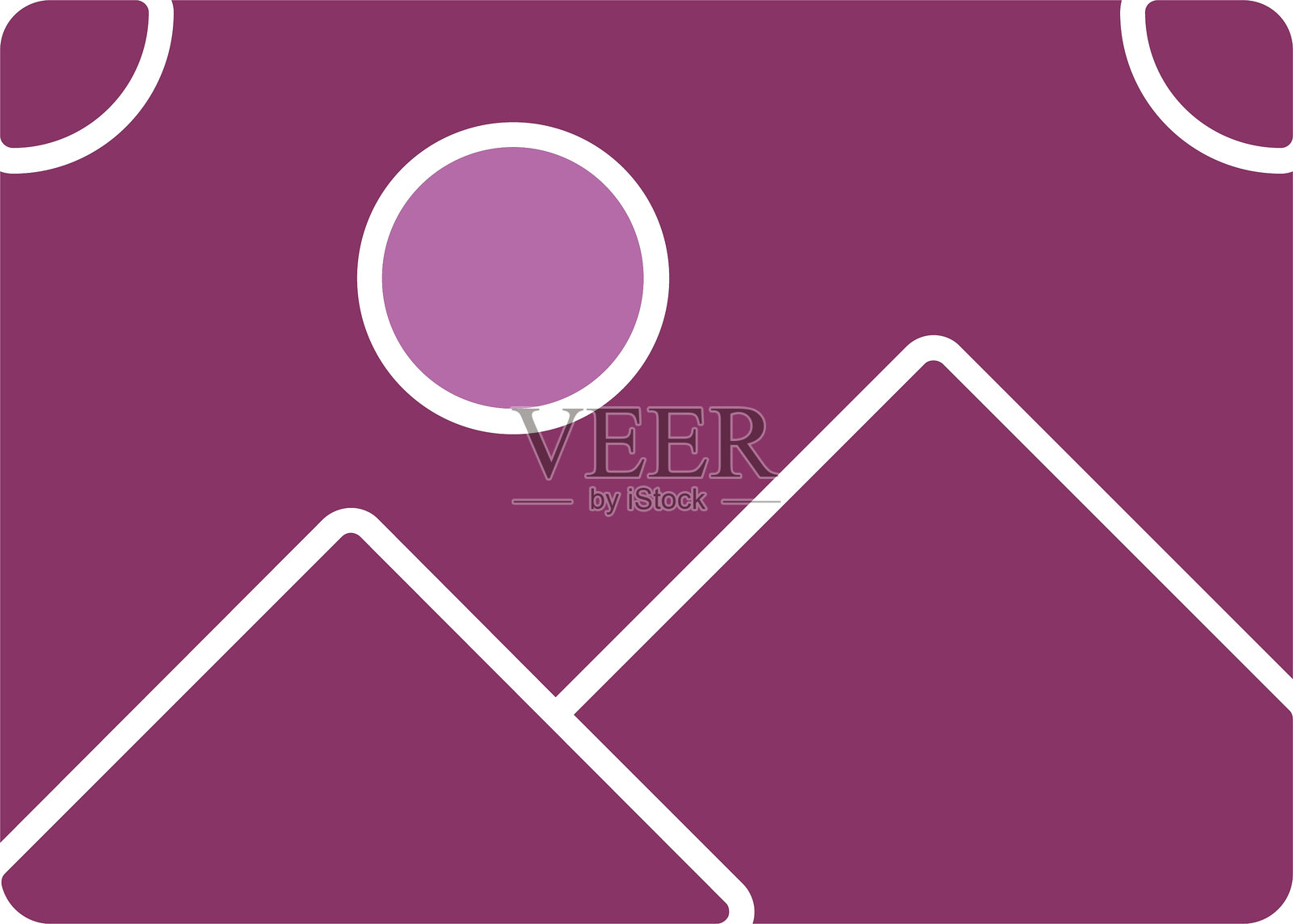 照片图标双色图标插画图片素材