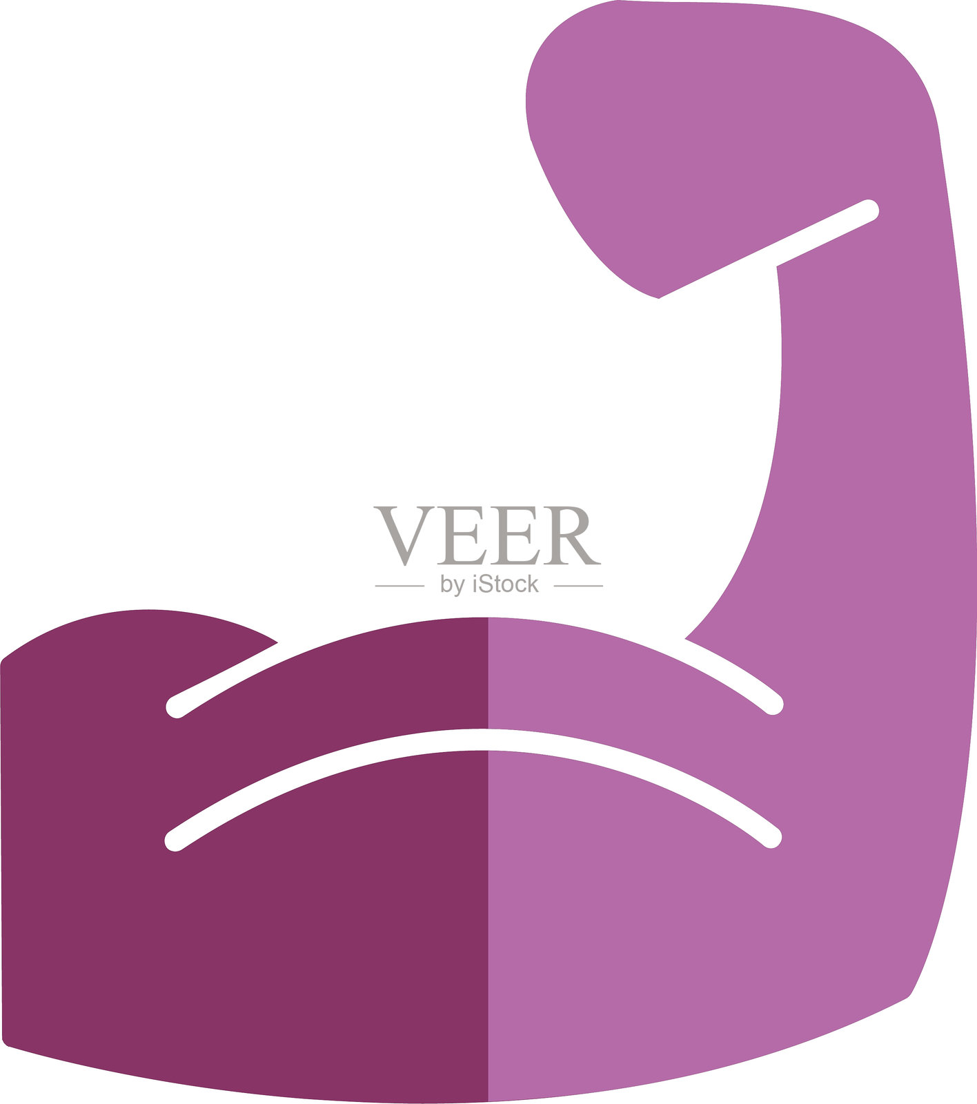 肌肉图标双色图标插画图片素材