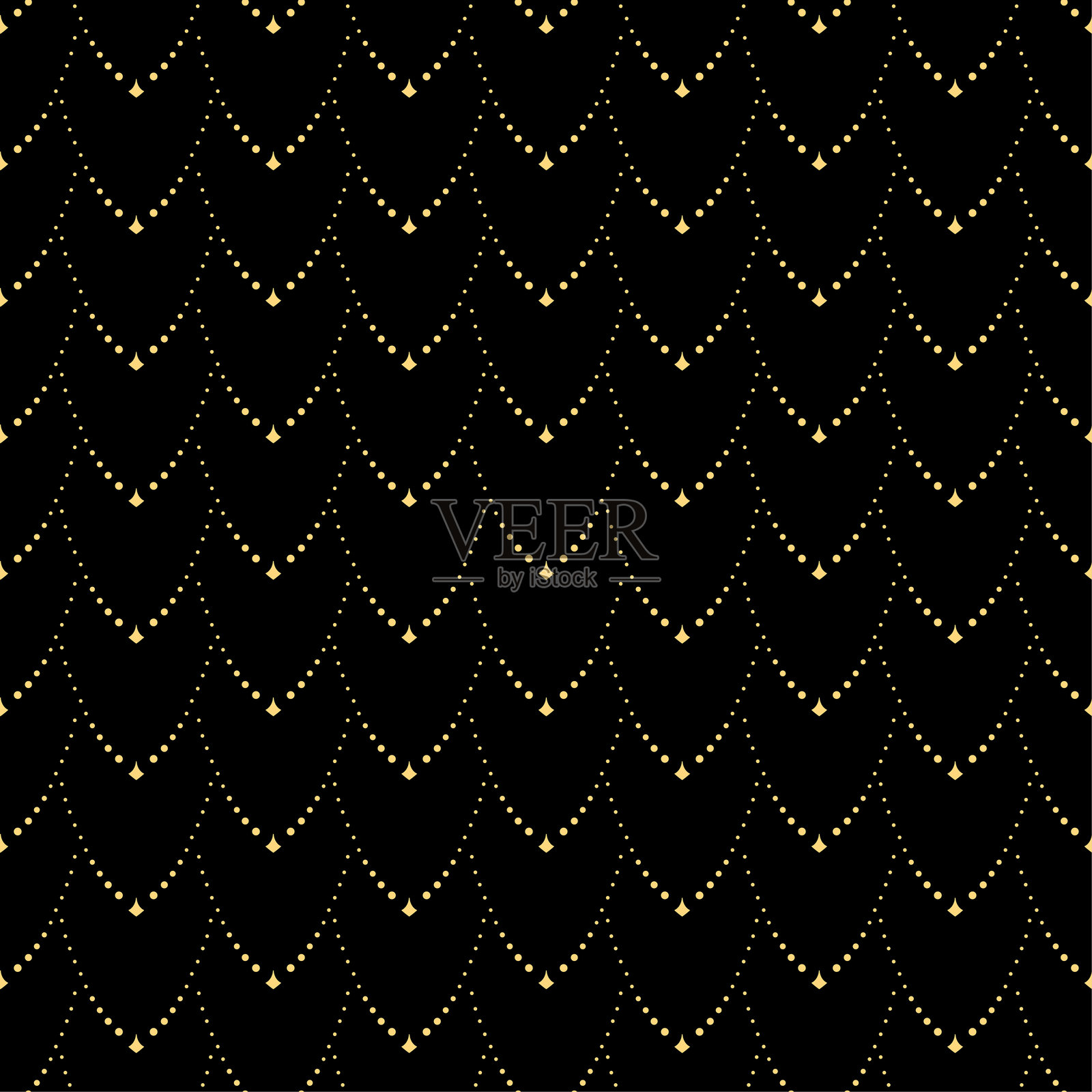 抽象的黑色和金色点状图案插画图片素材