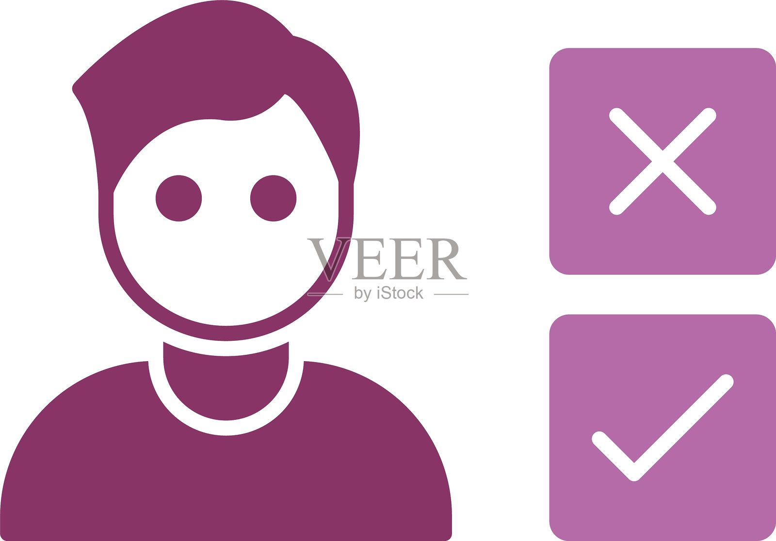 选择图标双色图标插画图片素材