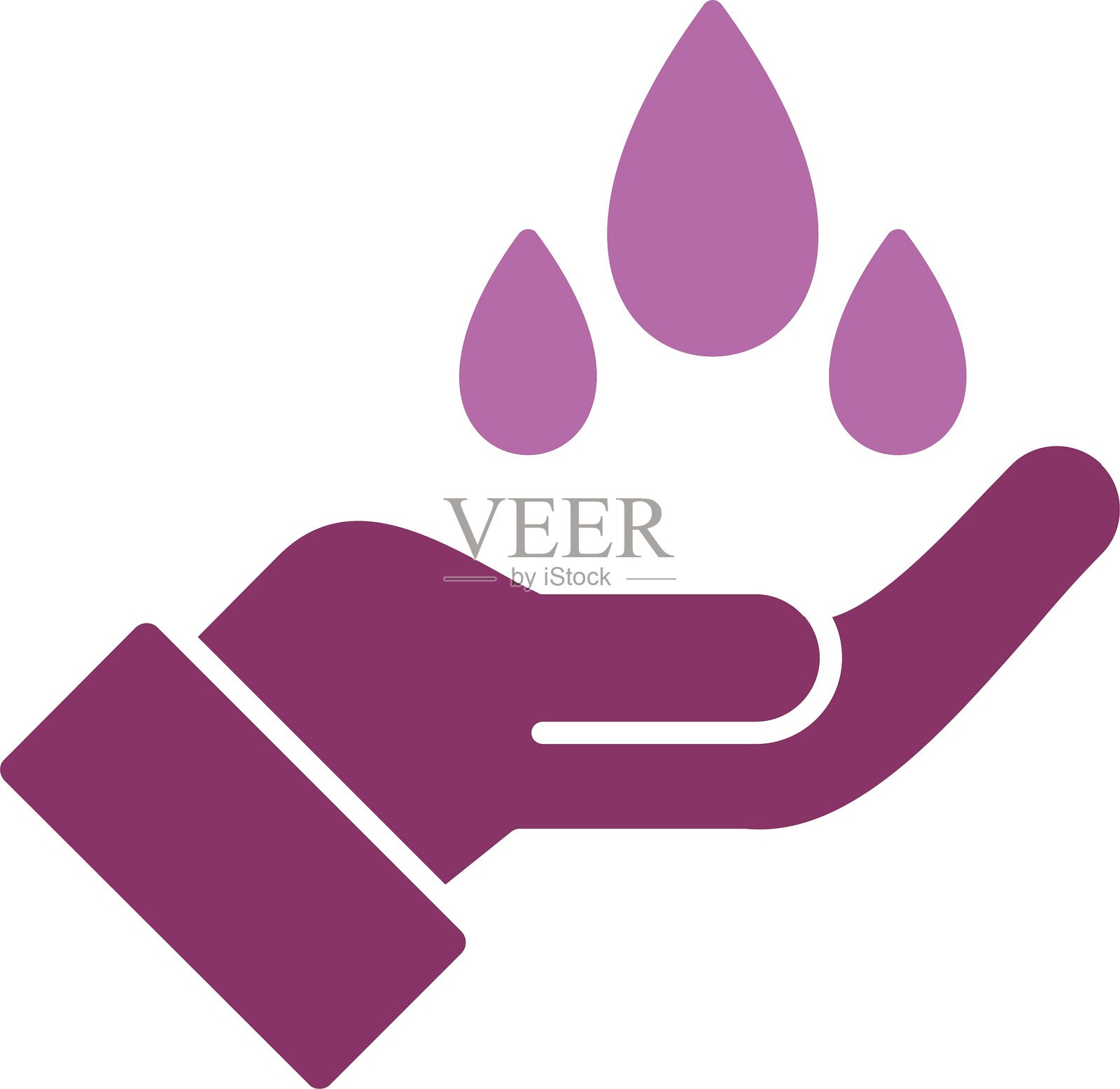 节水图标（双色）插画图片素材